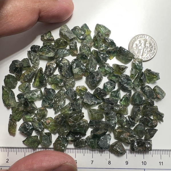305ct / 61gm Kenyan Sapphire Lot, Garbatulla Mine, Untreated Unheated, all have clean Facetable portions in half or more of the stone, where exterior inclusions will have to be removed on disk