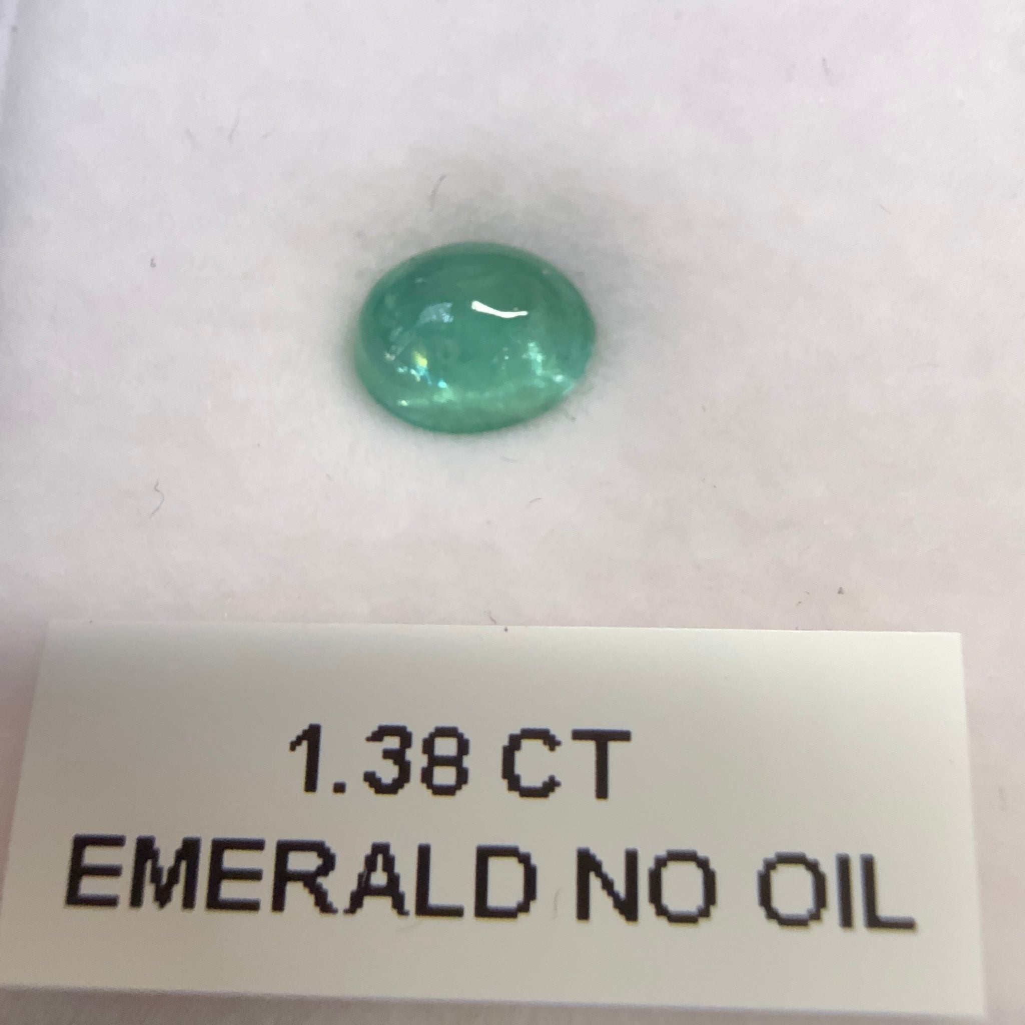 Emerald, 1.38ct, Tanzania. Untreated Unheated No Oil.