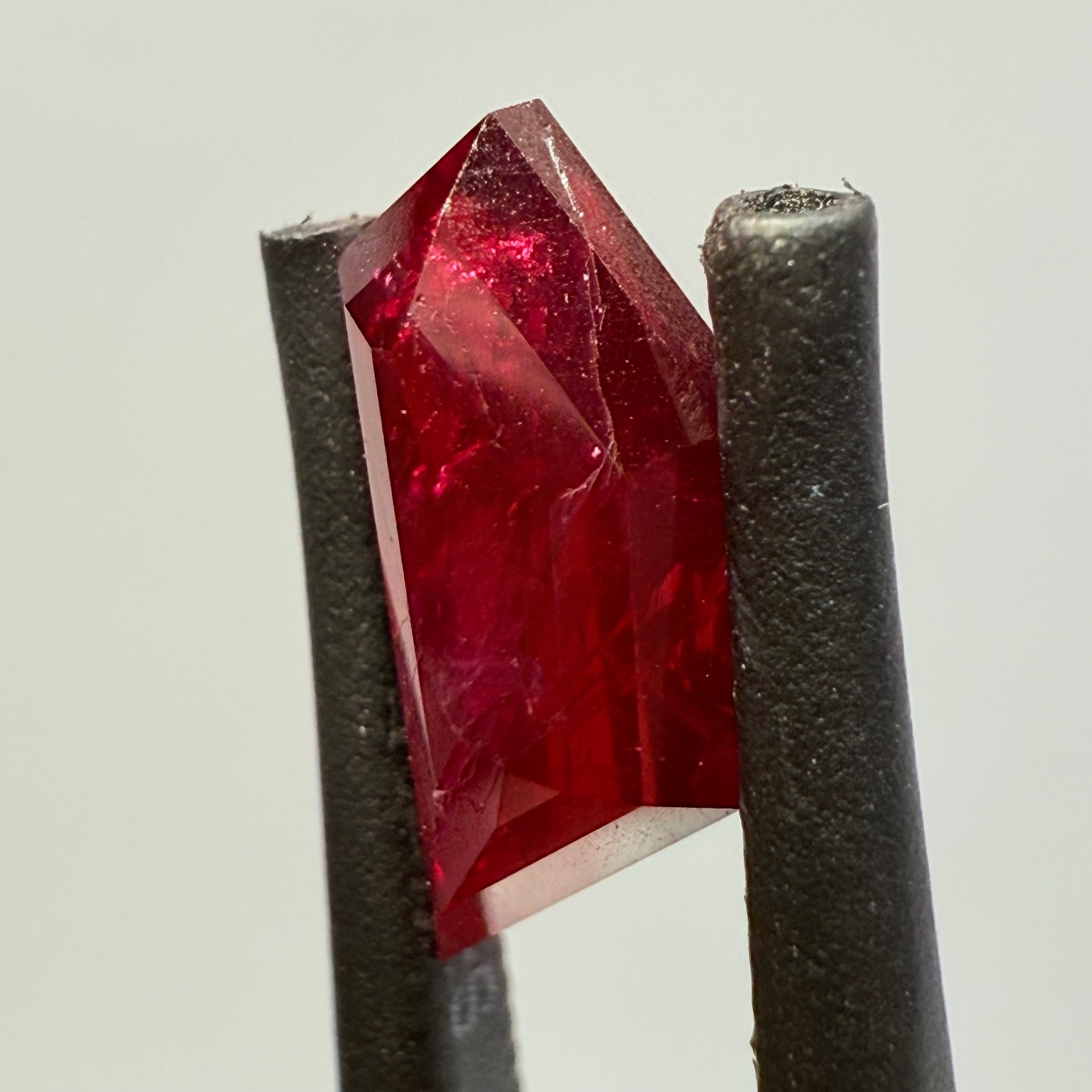 Ruby 3.16ct, Tanzania, Untreated Unheated. Fancy Freeform Cut