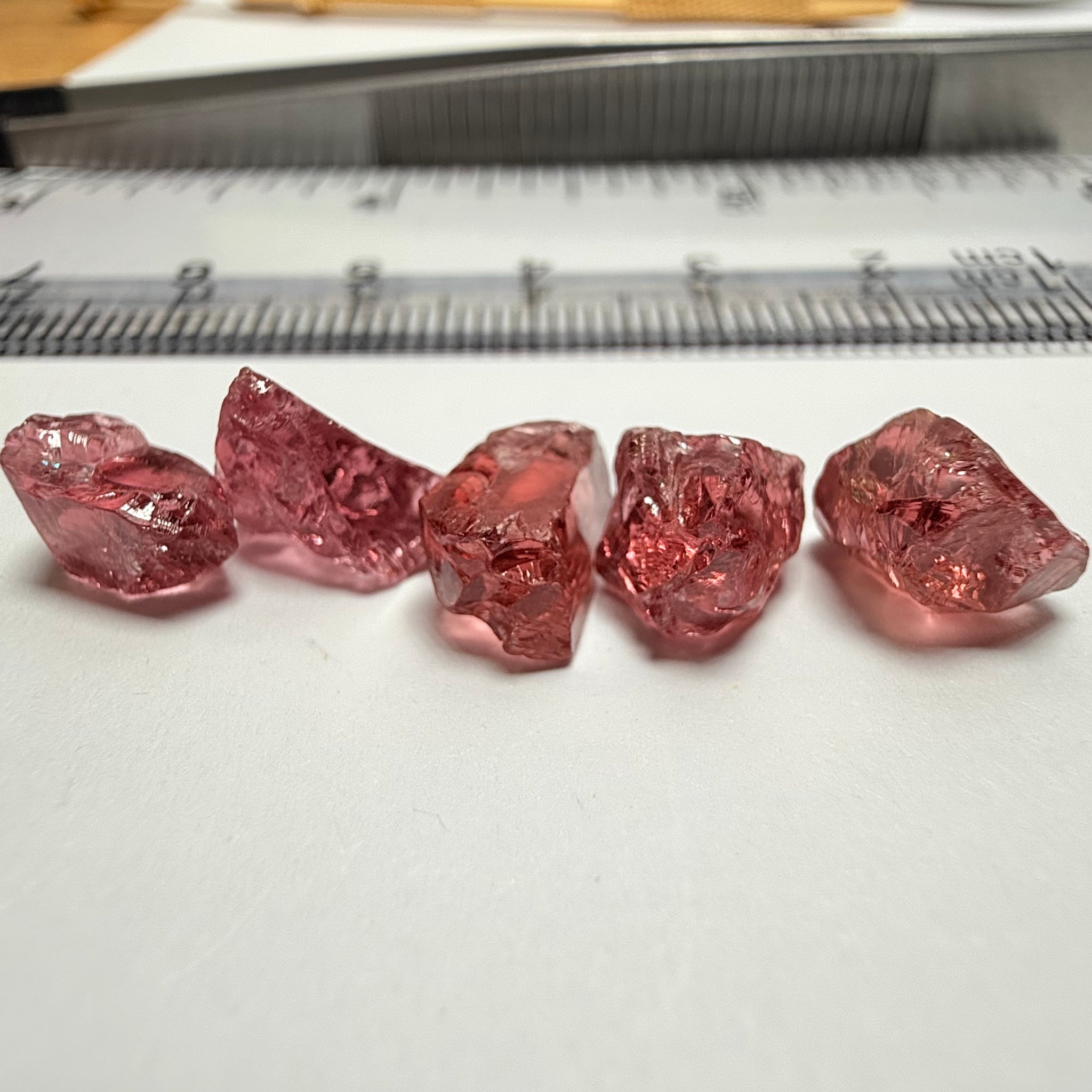 Garnet Lot, 14.65ct, Tanzania, Untreated Unheated. vs, 2.93ct av.