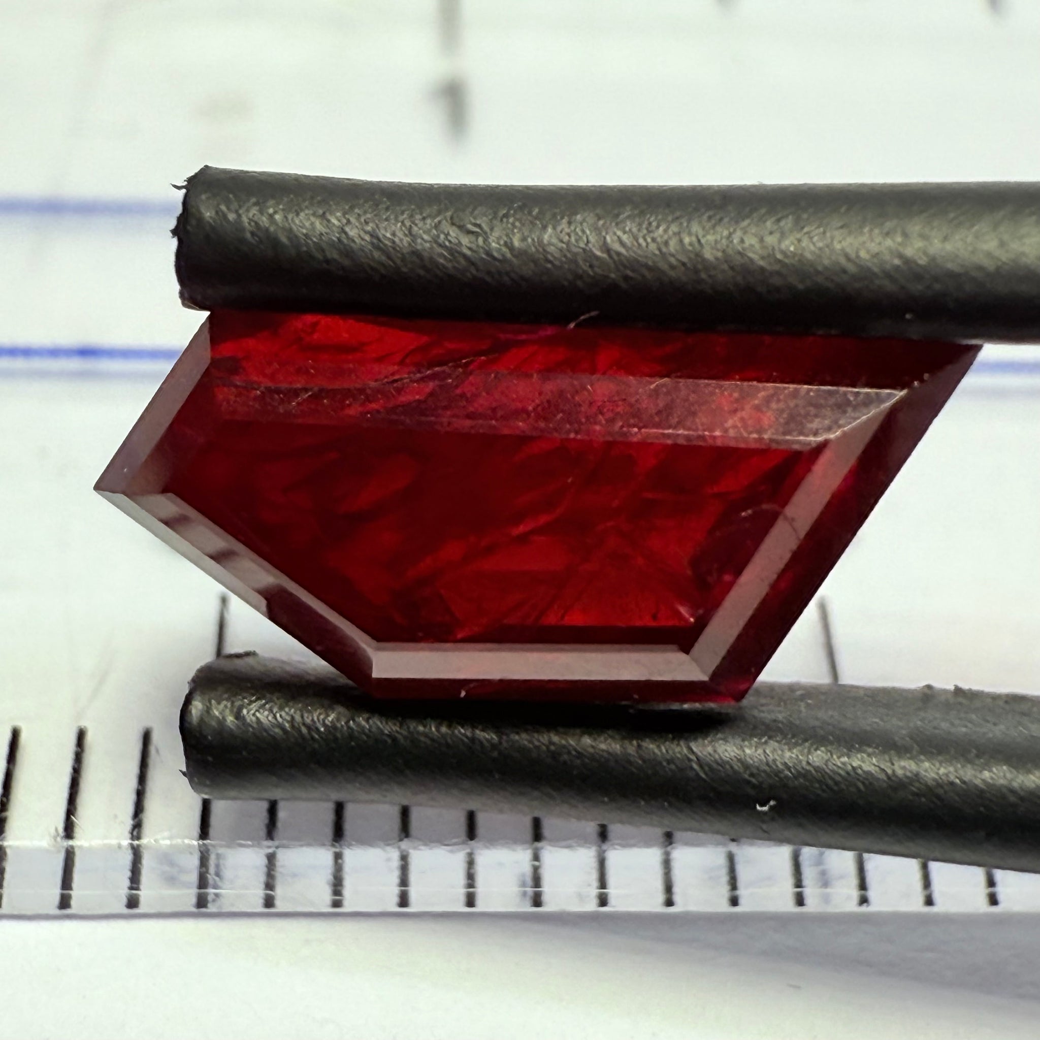 Ruby 3.16ct, Tanzania, Untreated Unheated. Fancy Freeform Cut