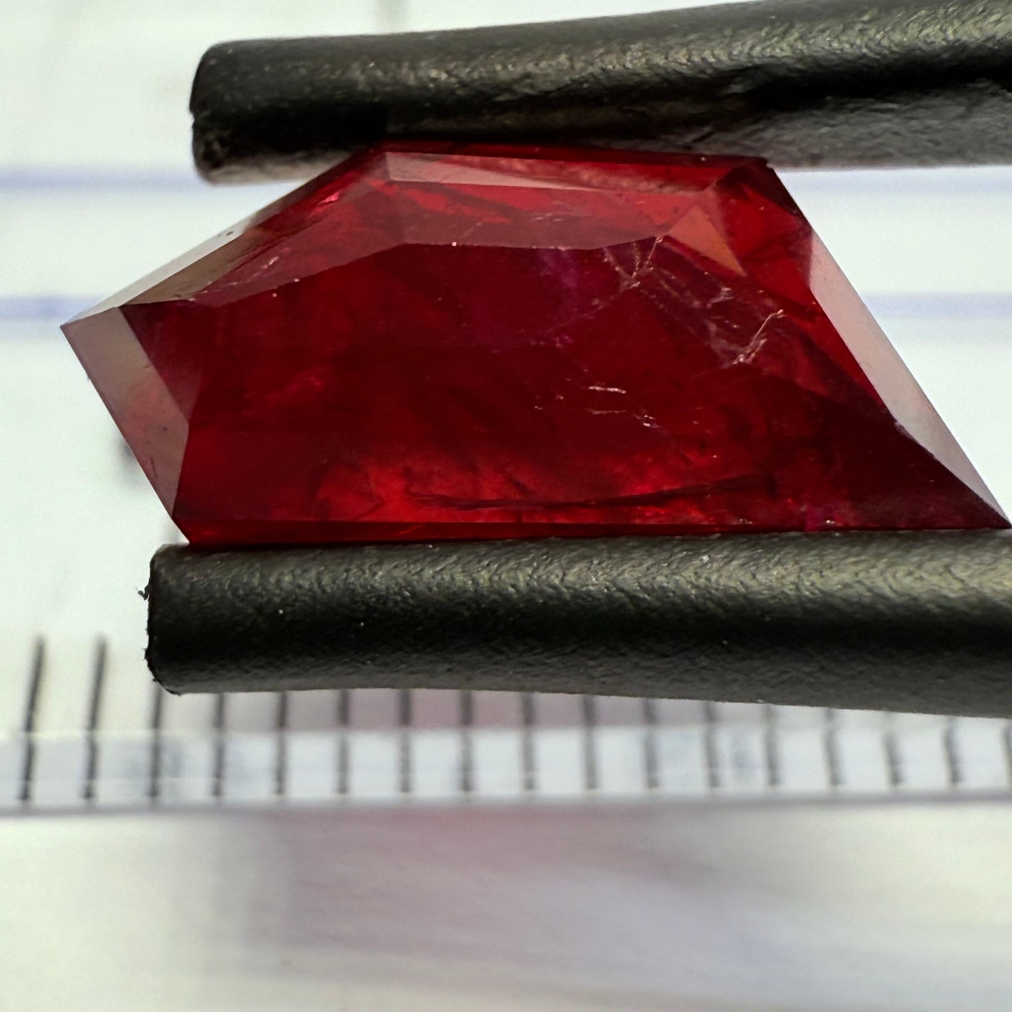 Ruby 3.16ct, Tanzania, Untreated Unheated. Fancy Freeform Cut