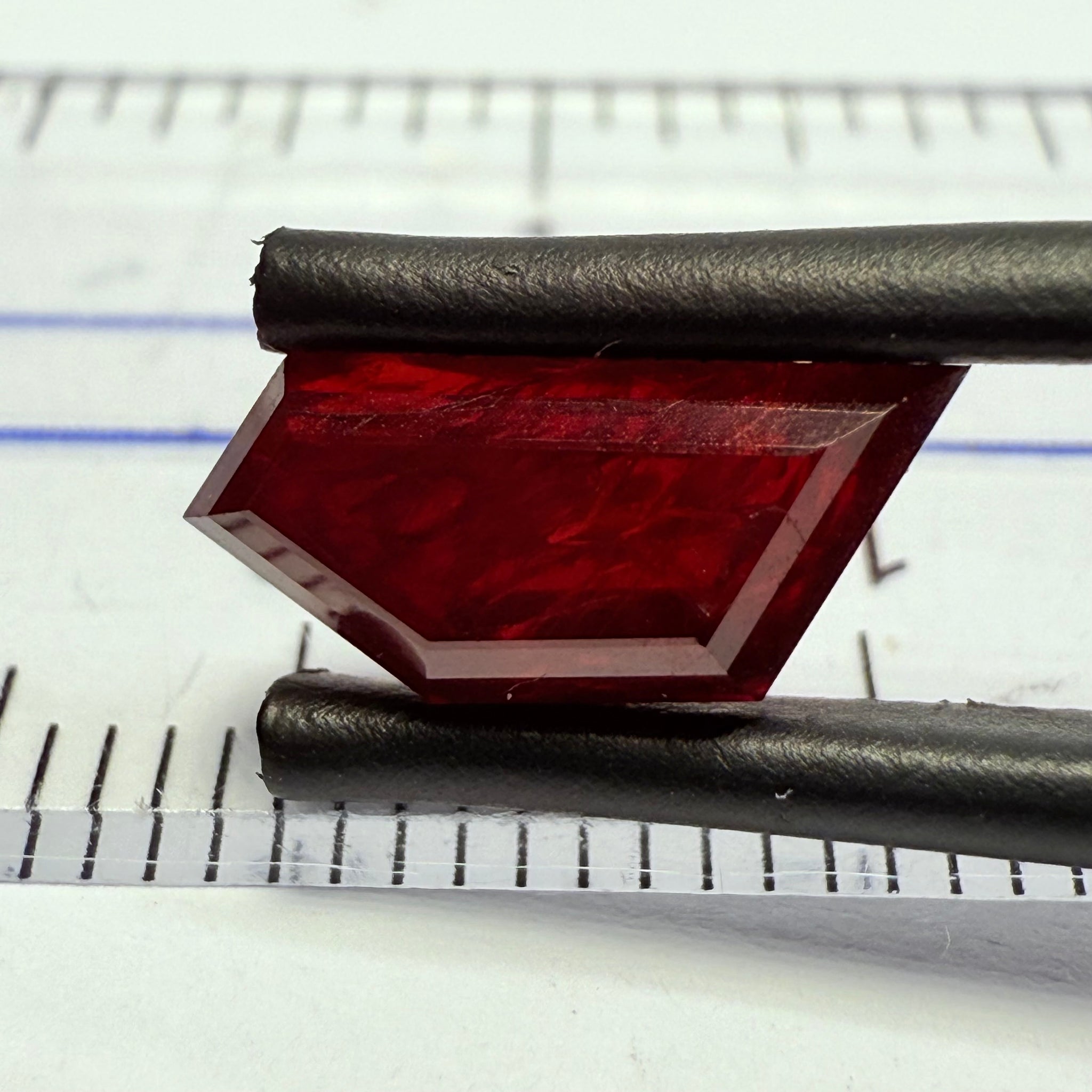 Ruby 3.16ct, Tanzania, Untreated Unheated. Fancy Freeform Cut