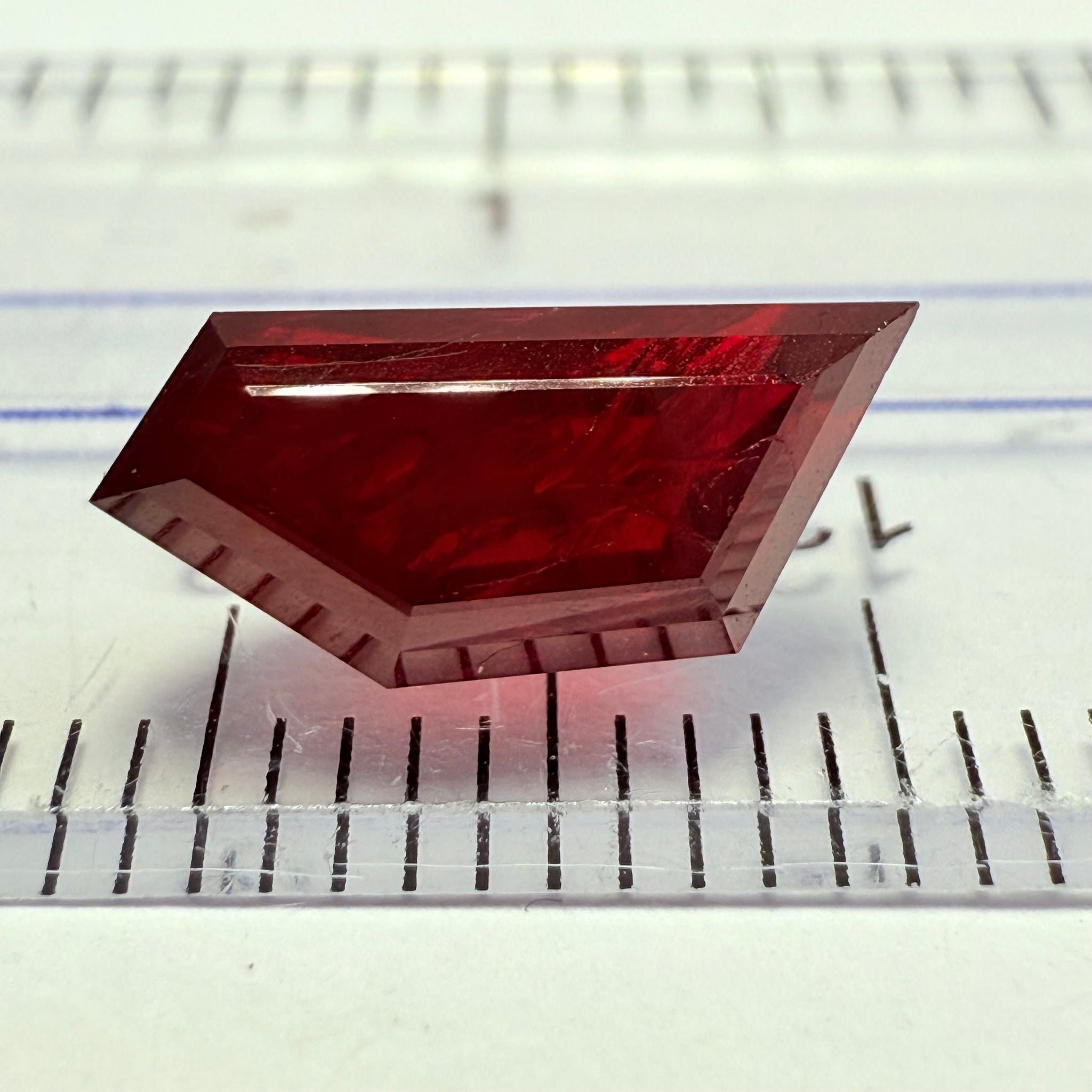 Ruby 3.16ct, Tanzania, Untreated Unheated. Fancy Freeform Cut