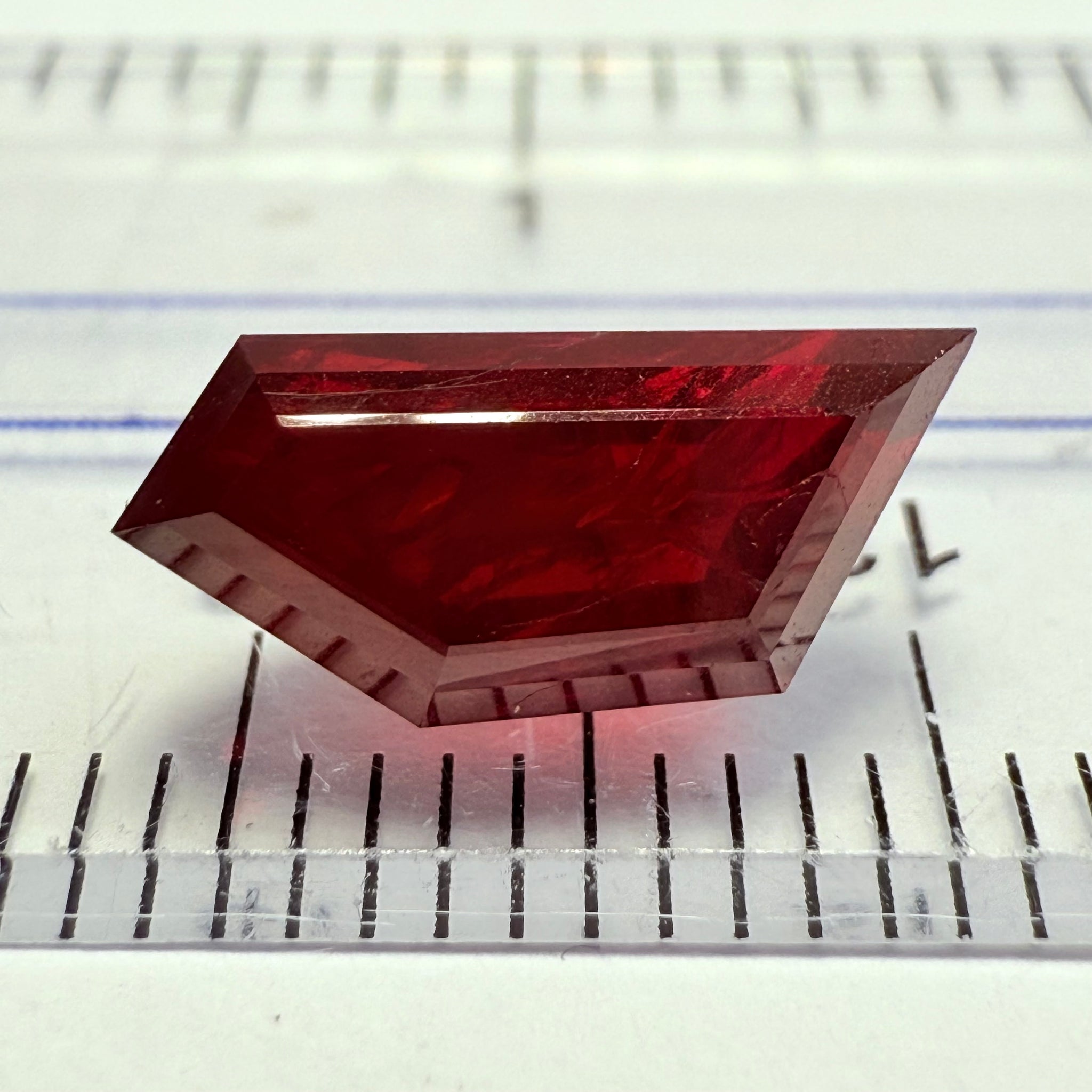 Ruby 3.16ct, Tanzania, Untreated Unheated. Fancy Freeform Cut
