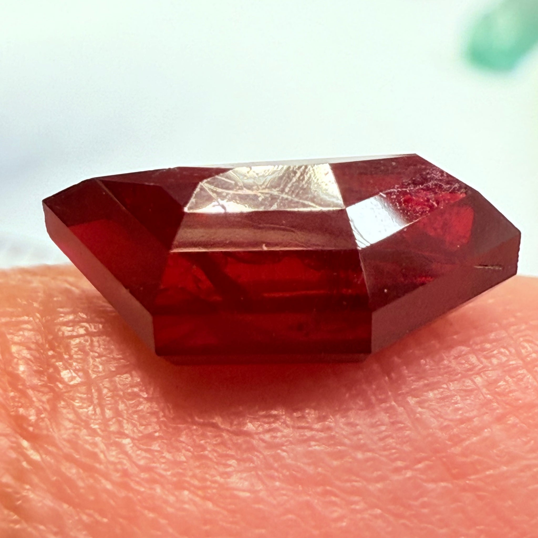 Ruby 3.16ct, Tanzania, Untreated Unheated. Fancy Freeform Cut