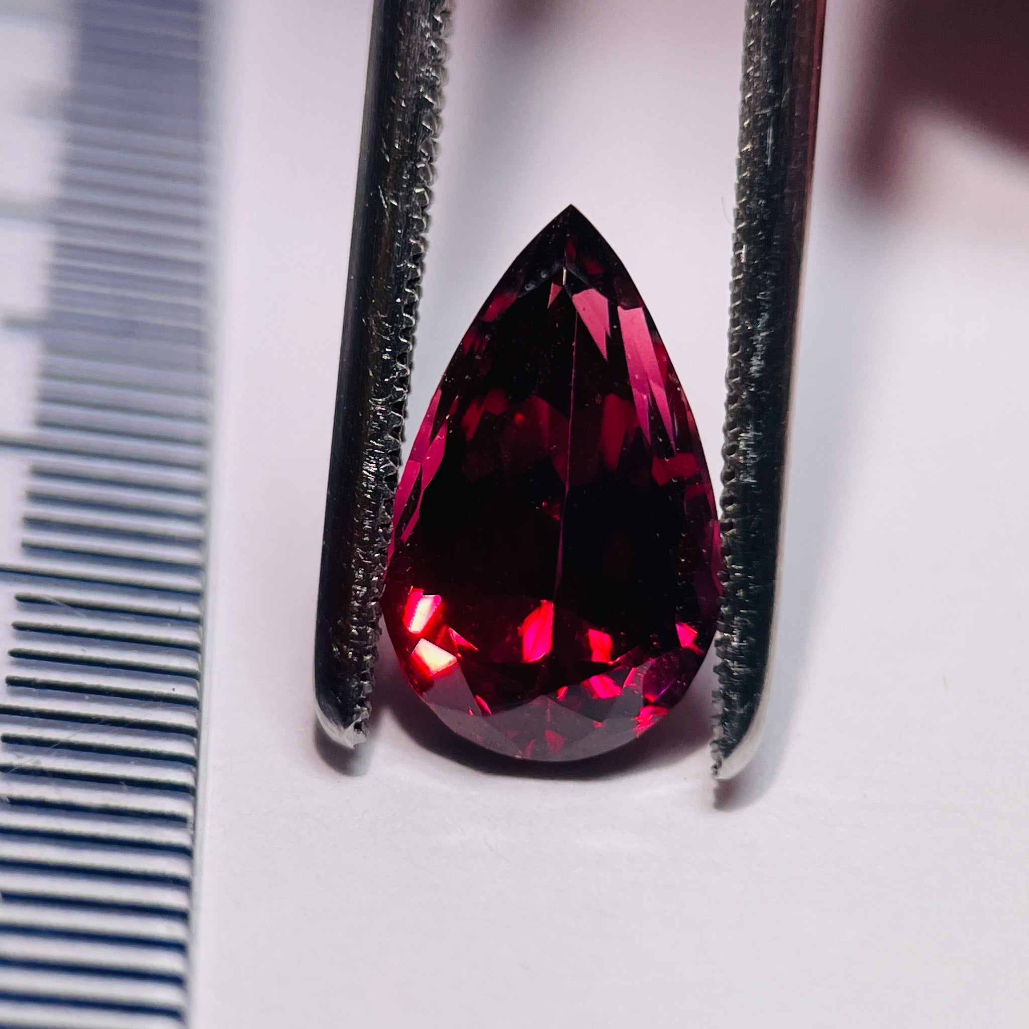 3.83Ct Rose Garnet Tanzania. Untreated Unheated
