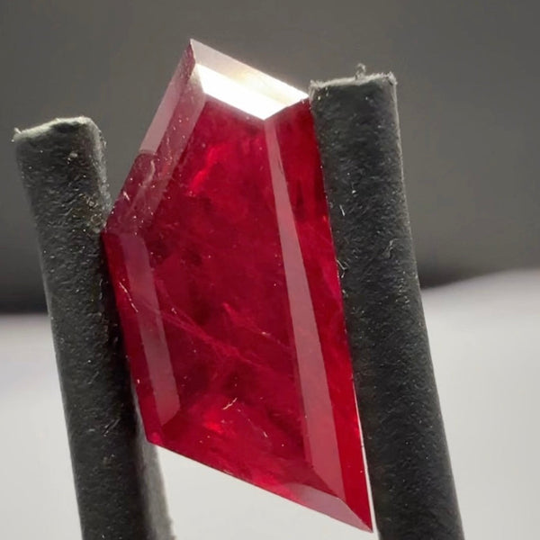 Ruby 3.16ct, Tanzania, Untreated Unheated. Fancy Freeform Cut