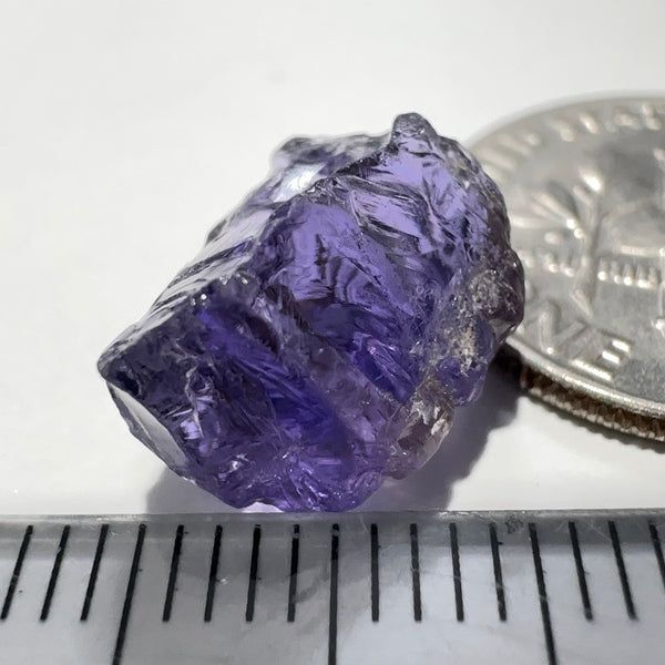 5.10ct Purple Scapolite Crystal, Tanzania, Untreated Untreated, slight issues on the skin, VVS-IF clean