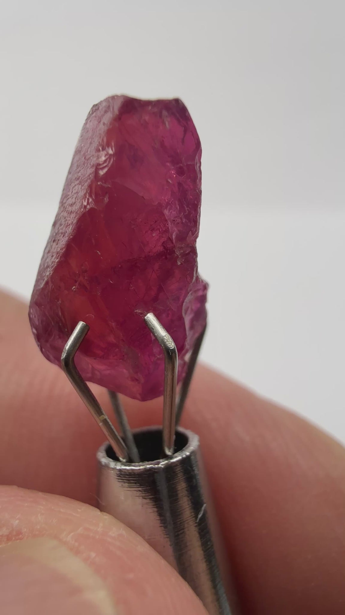 Ruby/Sapphire, 5.02ct, Winza, Tanzania, Untreated Unheated. Silky and slightly included on the outside. See videos (backlit for transparency) and photos