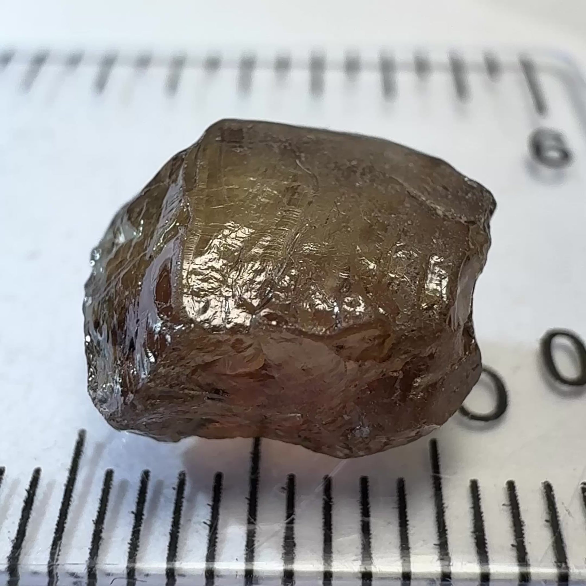 Colour Change Garnet, 6.75ct, Tanzania, Untreated Unheated, silky with slight inclusions on the outside, I have circled where the inclusions are, see other photos, the base colour in normal room light is the second pic