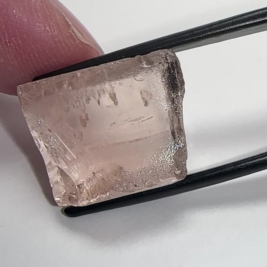 Peach Pink Scapolite, 21.31ct, Very Rare, Tanzania, Untreated Unheated, VVS-IF (flawless)