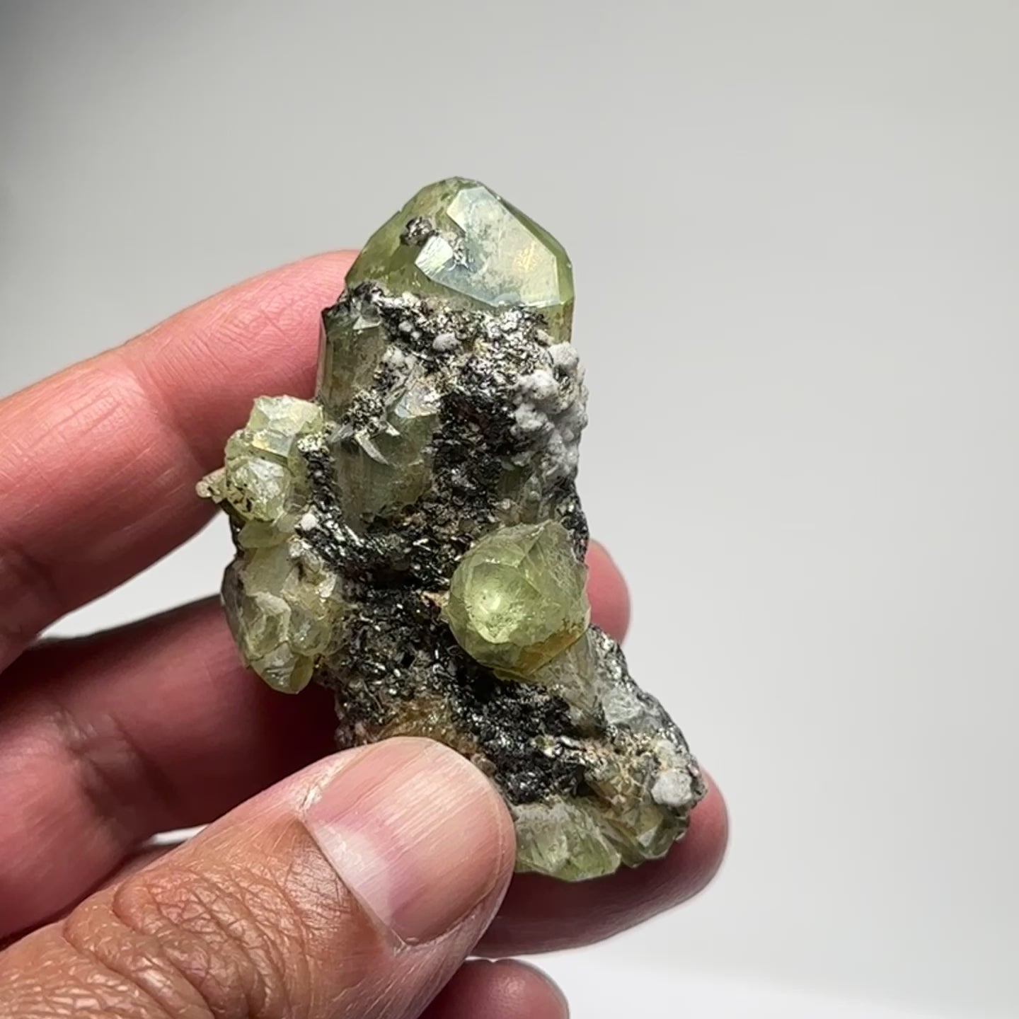 Diopside cluster on Matrix, 45.10gm / 335.50ct, Merelani, Tanzania, Untreated Unheated
