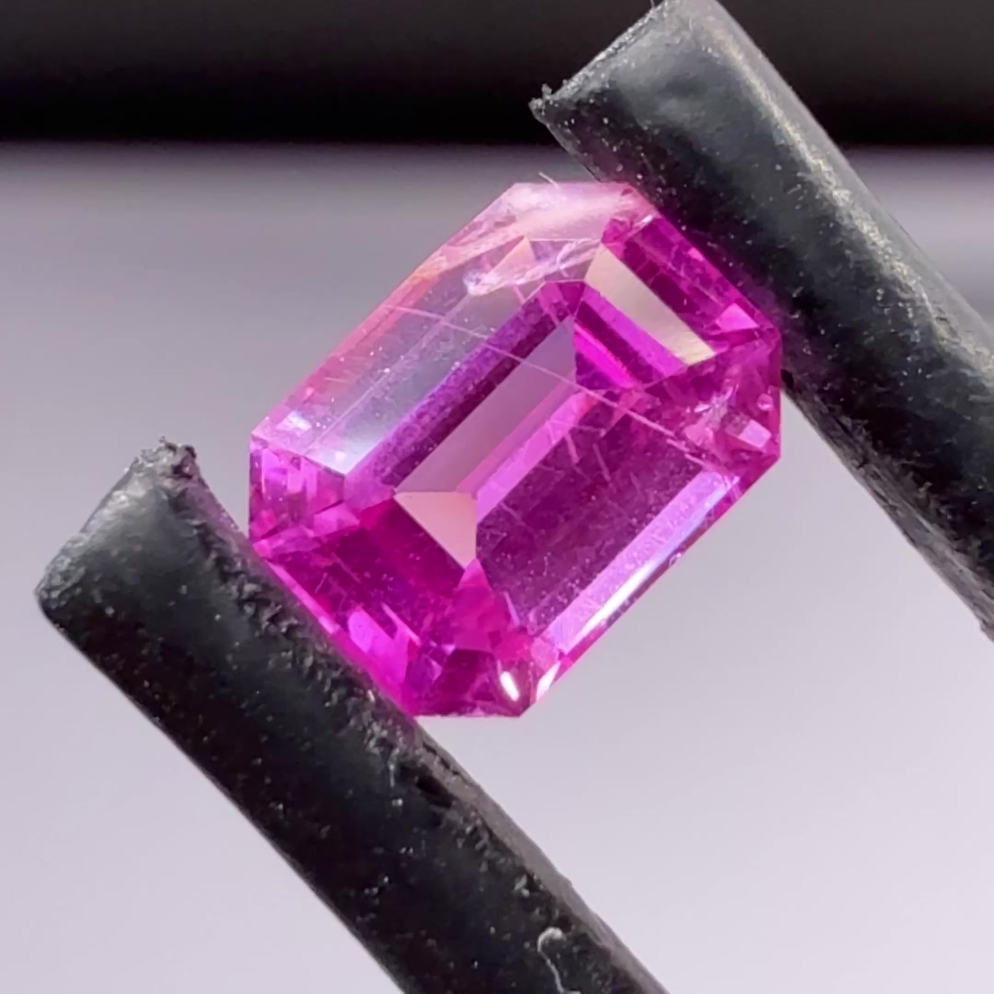 Sapphire, 0.49ct, Tanzania, Untreated Unheated, colour seems to be both reddish and pinkish at the same time