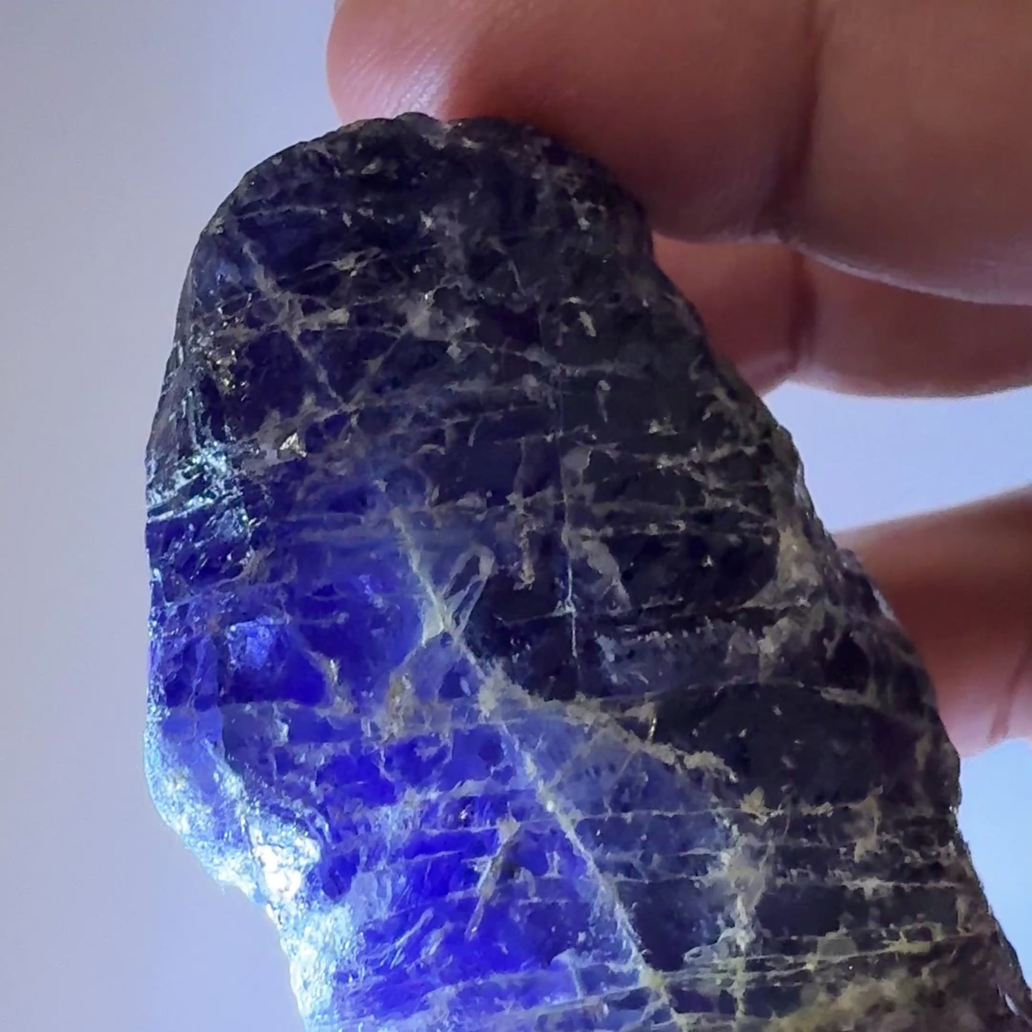 Iolite Specimen, 600.50ct / 120.10gm, Babati, Tanzania, Untreated Unheated, leave as a specimen or break it up for rough, see backlit