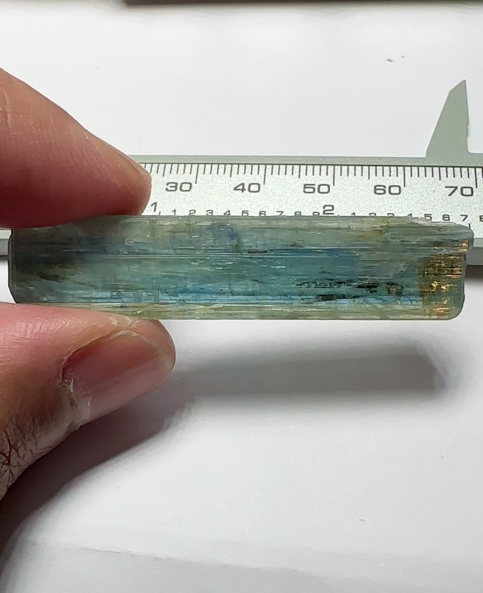 Blue Kyanite Crystal, 54.30ct, Kenya, Untreated Unheated