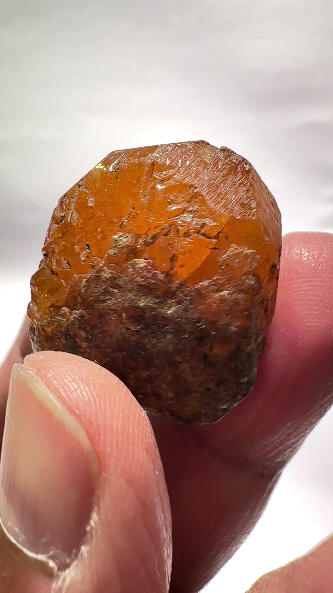 Mandarin Spessartite Garnet Crystal, 120.21ct, Loliondo, Tanzania, Untreated Unheated
