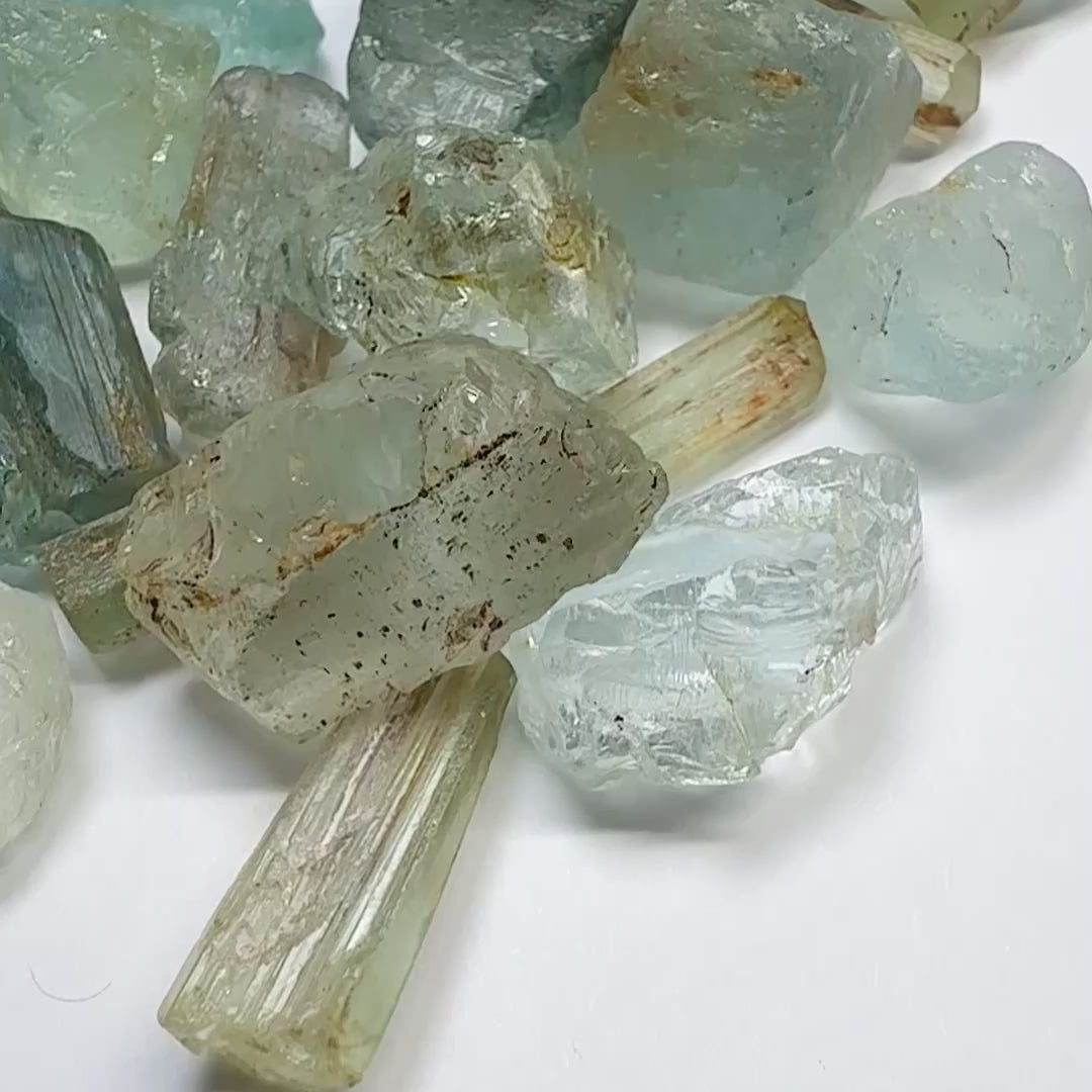 Aquamarine Lot,  261.430gm / 1307.16ct, Songea, Tanzania, Untreated Unheated, Mixed Grade Lot