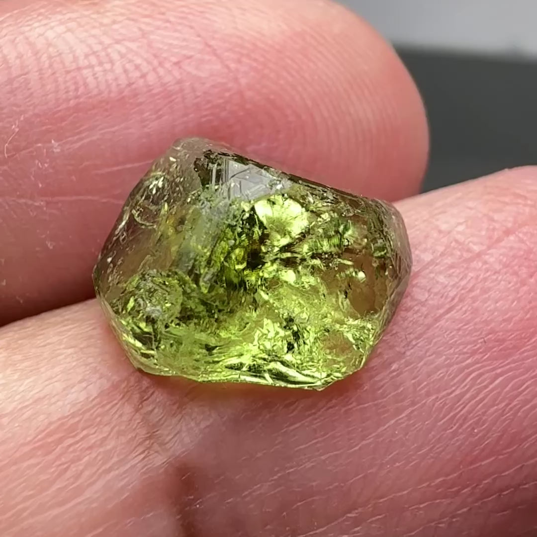 Tourmaline Crystal, 5.61ct, Laletema, Untreated Unheated, heavily included but great as a specimen, incredible etching triangulation