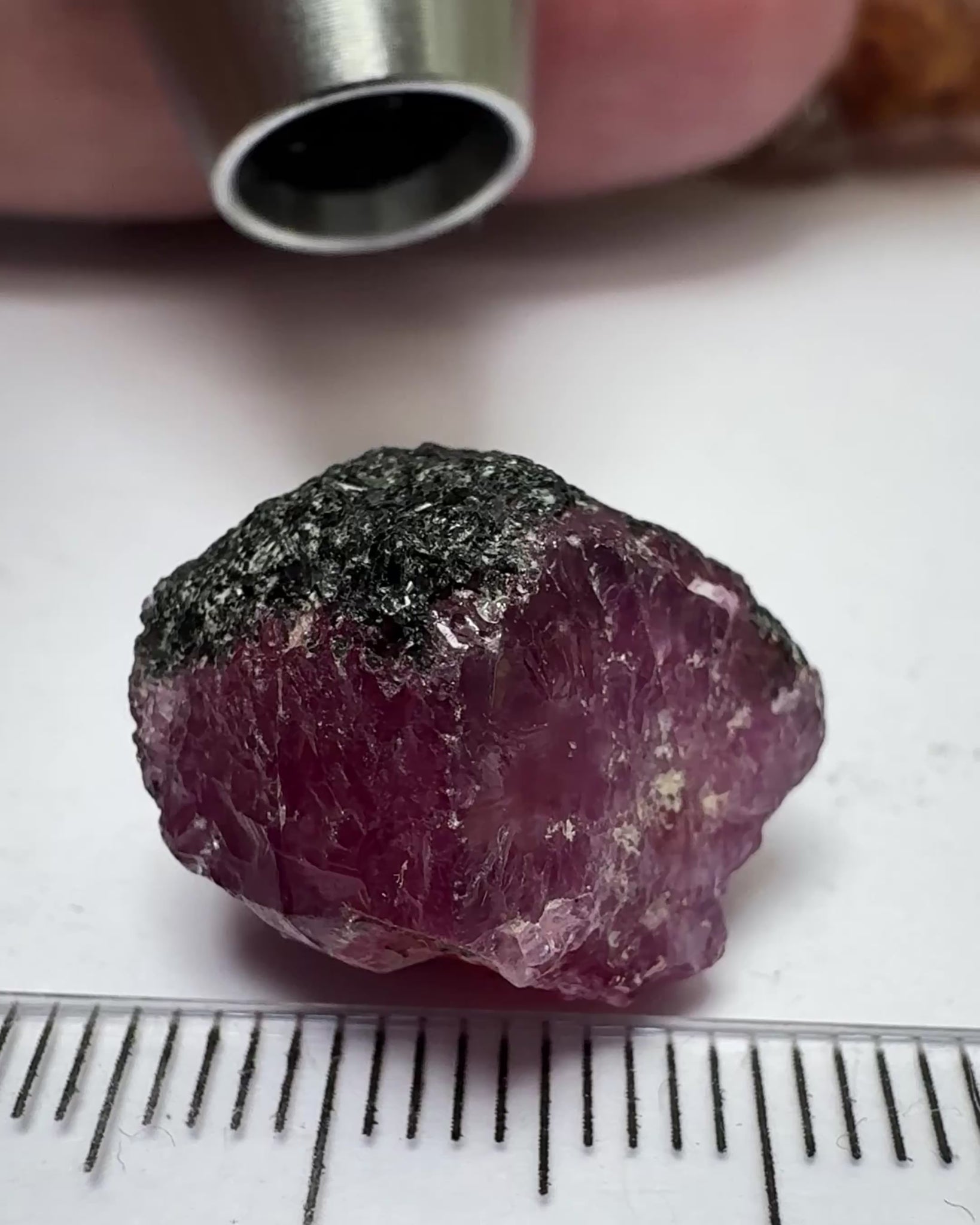 Winza Sapphire Crystal, 22.54ct, Tanzania, Untreated Unheated, gemmy crystal, great for faceting or cabbing/carving, or as a specimen