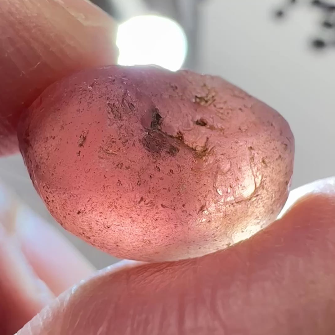 Lindi Garnet, 17.61ct, Lindi, Tanzania, Untreated Unheated, no inclusions, just has a bit of silk inside