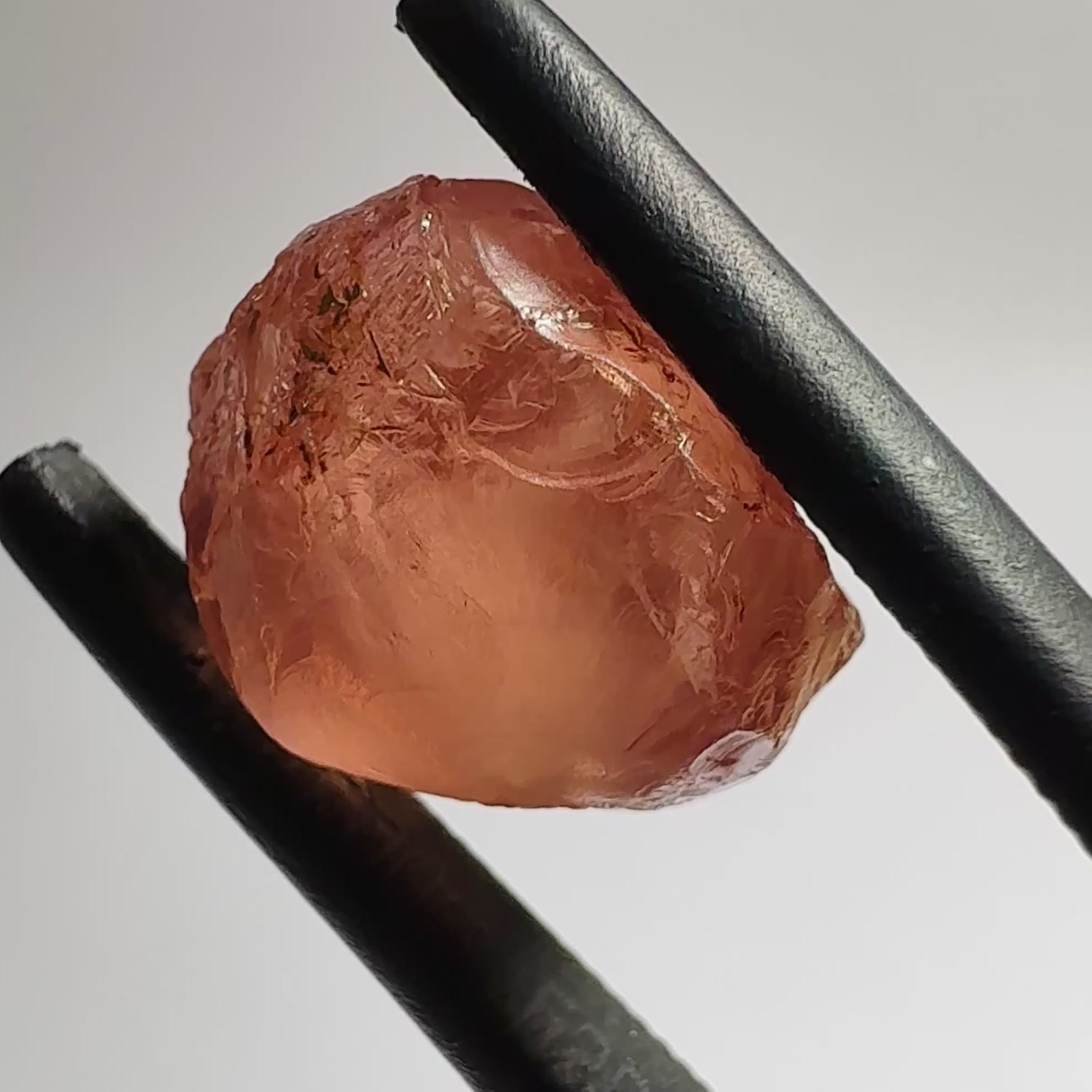 Malaya Garnet, 11.40ct, Umba Valley, Tanzania, Untreated Unheated, slight inclusions on the outer skin, will come off on disk while preforming and will take a couple of mm off the bottom, rest is slightly cloudyl