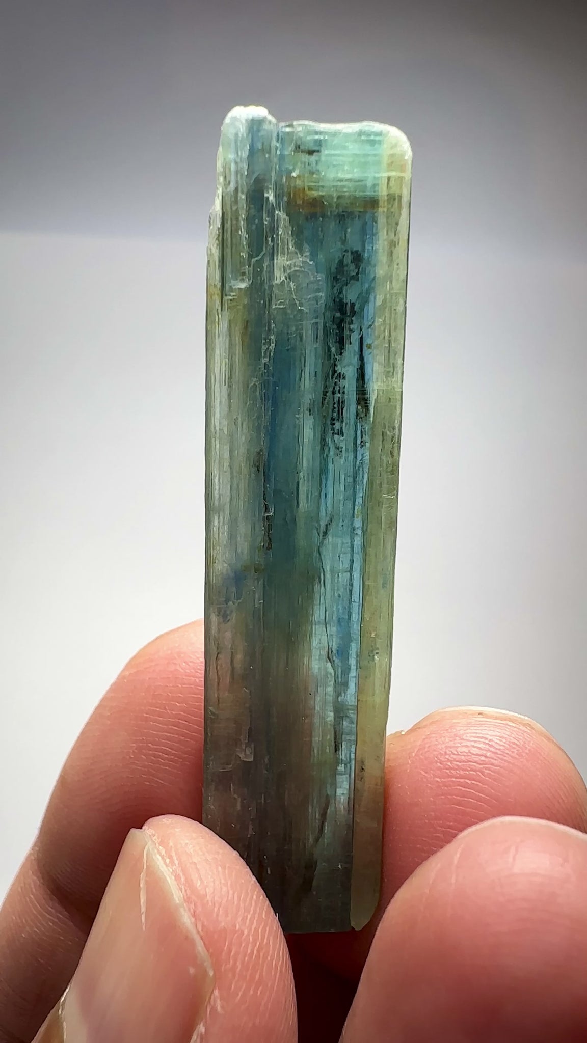 Blue Kyanite Crystal, 54.30ct, Kenya, Untreated Unheated