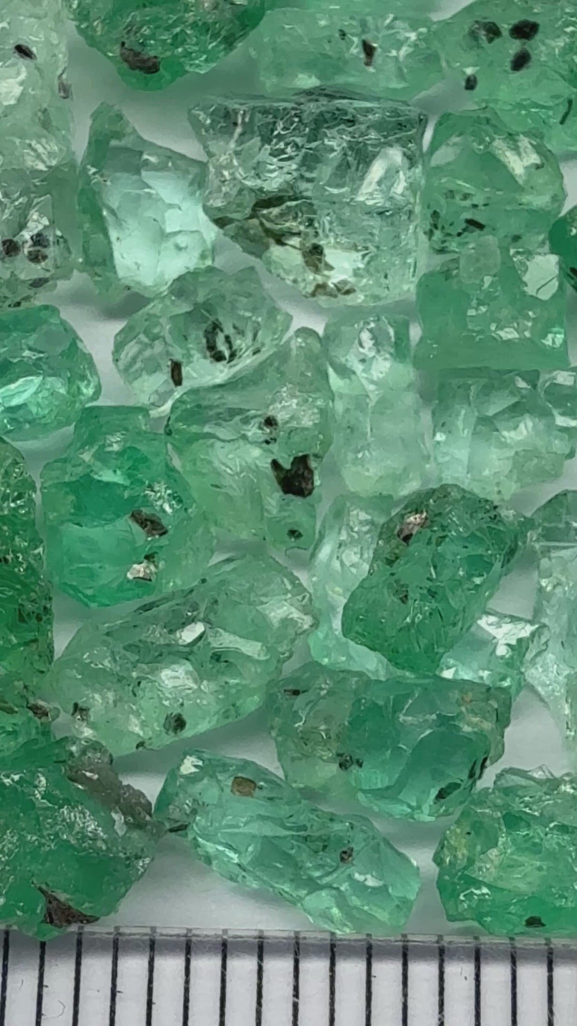 Emerald Crystal Melee/Specimen Grade lot, 34.19ct, Tanzania, Untreated Unheated, No Oil