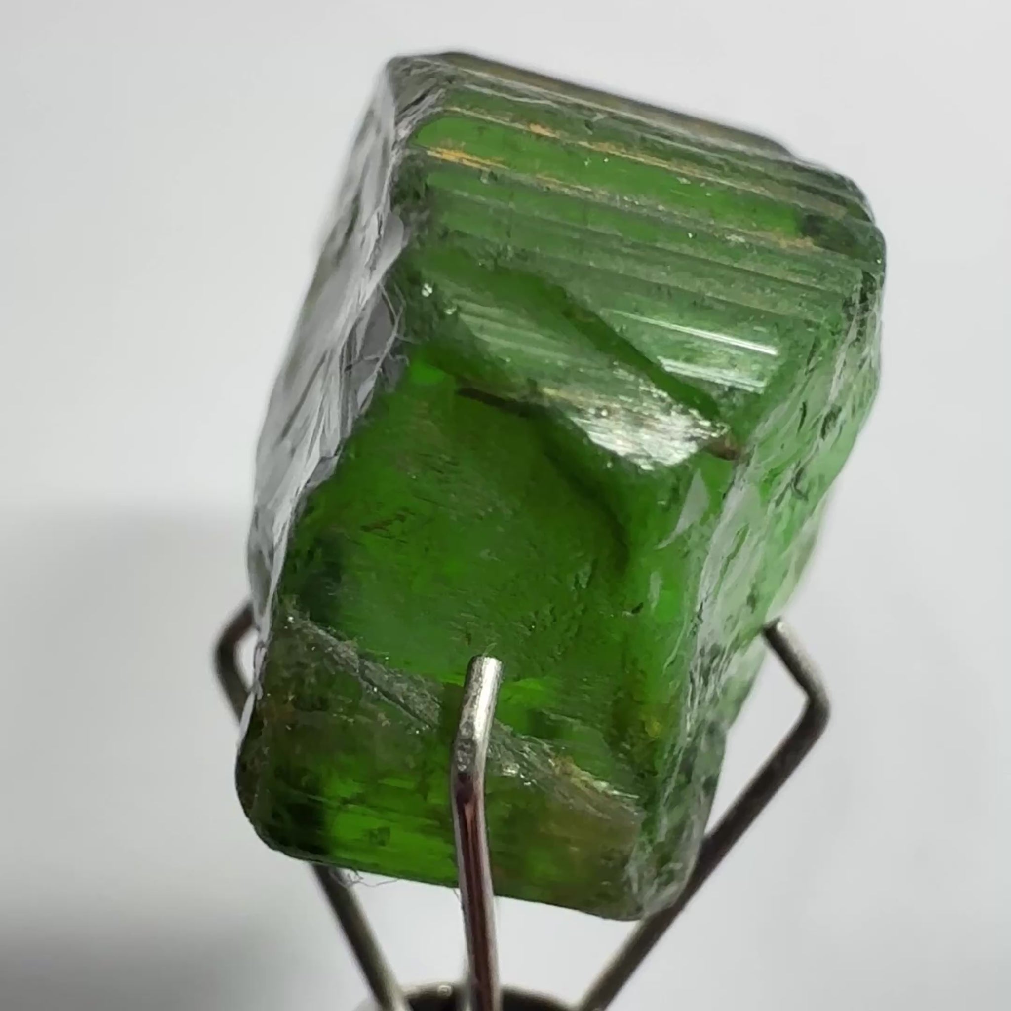 Congo Tourmaline Crystal, 16.71ct, Untreated Unheated, si, cut with inclusions, c axis closed