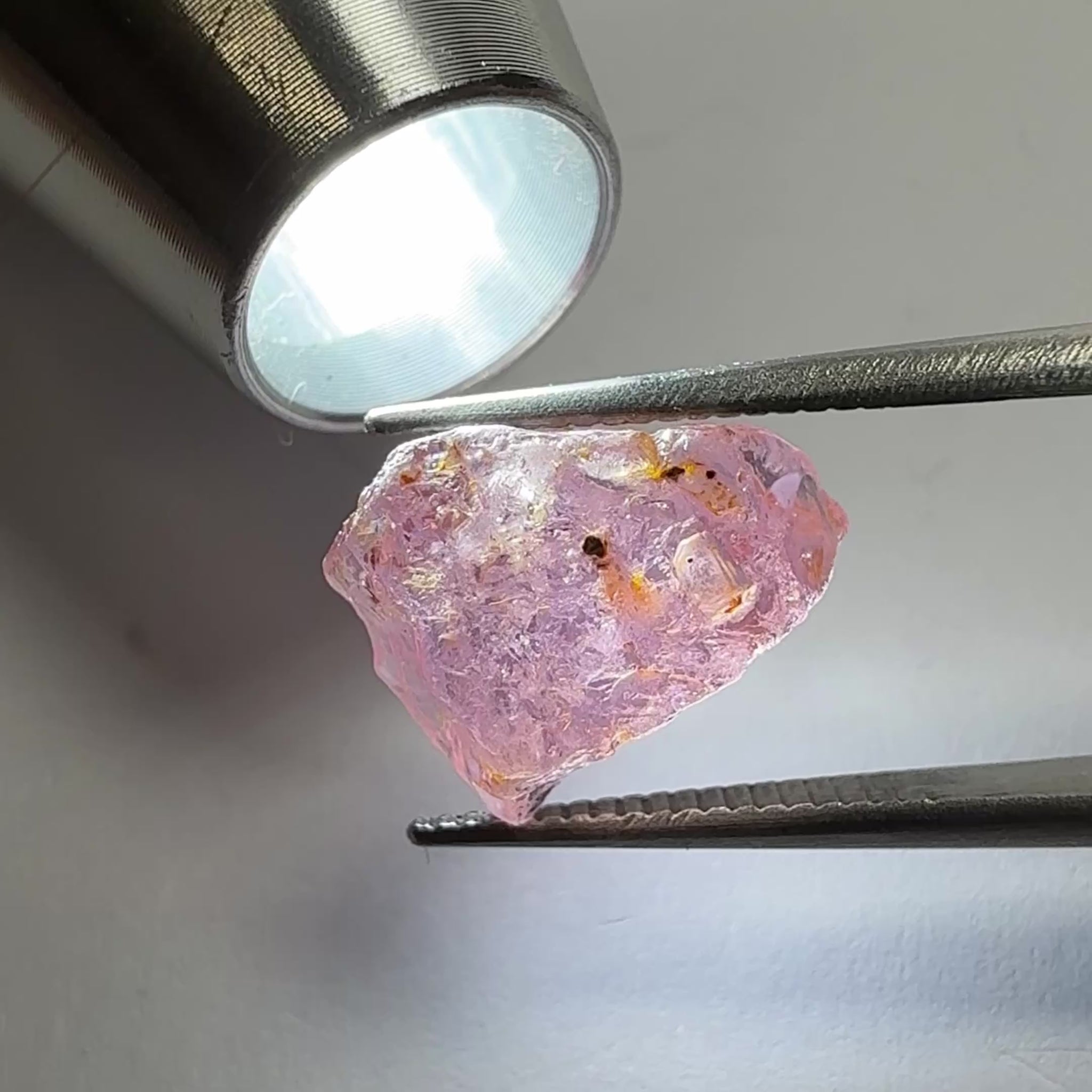 Umba Sapphire, 4.24ct, Umba Valley, Tanzania, Untreated Unheated. Moderately included. See backlit video for inclusions.