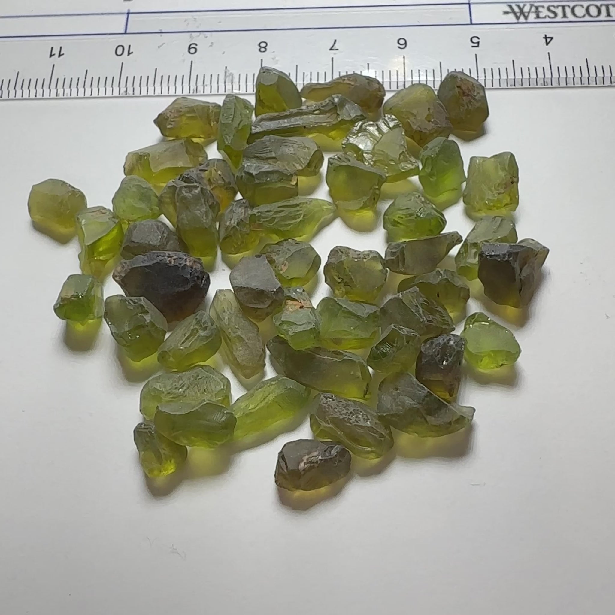 Tanzanian Peridot Lot, 110.23ct, 1.41ct - 4.35ct, VVS-IF, Untreated Unheated