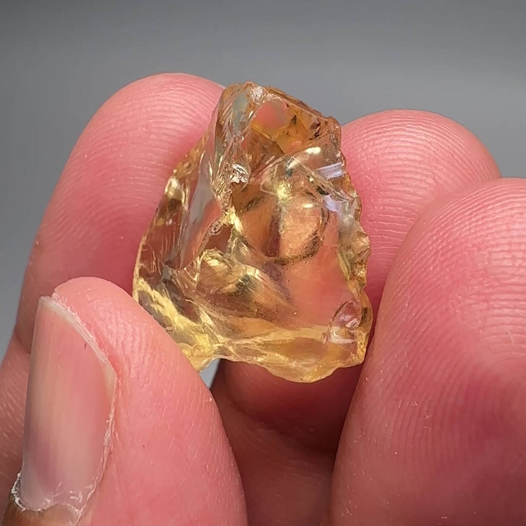 Citrine, 24.45ct, Zambia, Untreated Unheated, VVS-IF, flat
