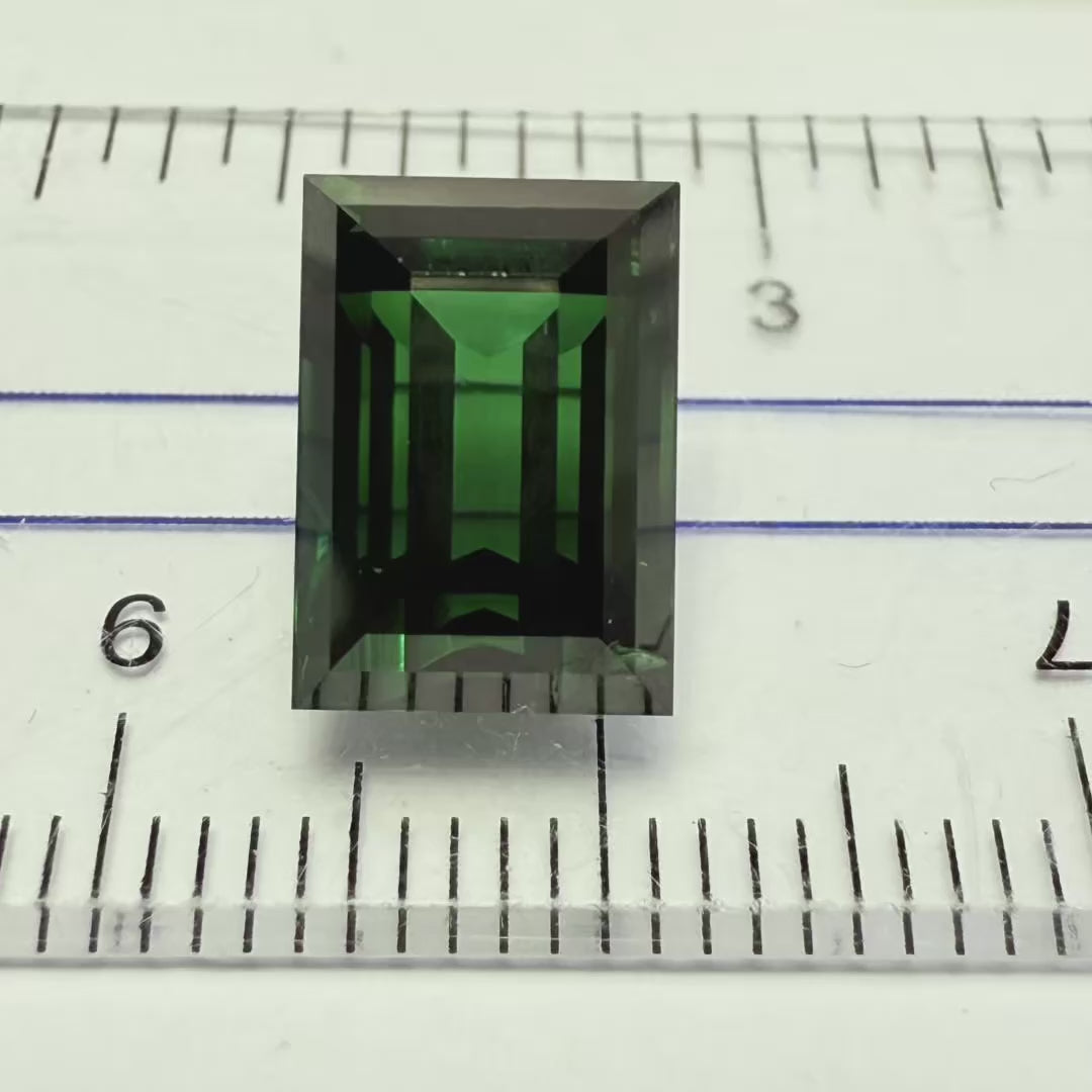 Chrome Tourmaline, 4.79ct, Landanai, Tanzania, Untreated Unheated, very very rare, from the legendary Landanai mines that produce the worlds finest Chrome Tourmalines, 10.60 x 7.40  x 6.70mm
