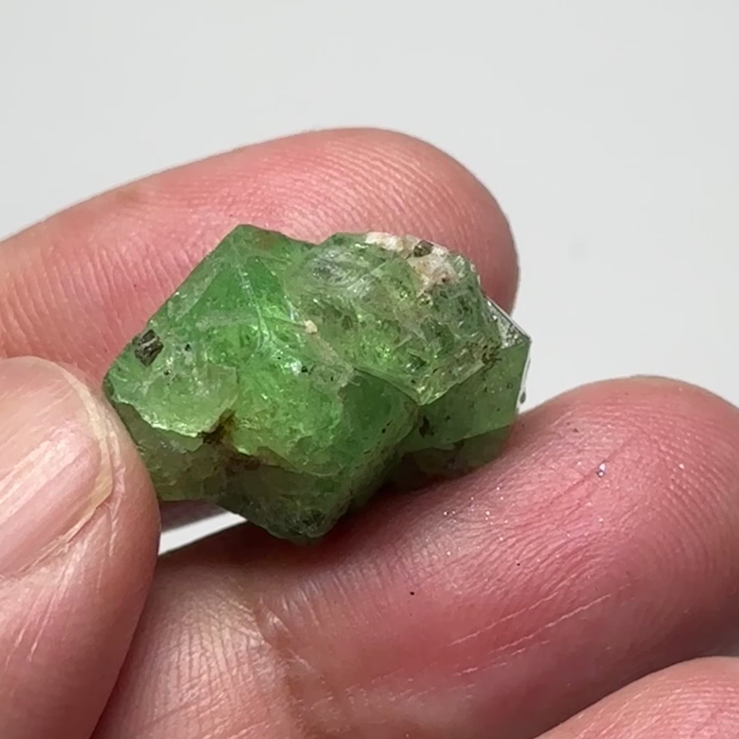Tsavorite Crystal on Matrix. 29.09ct, Merelani. Tanzania, Untreated Unheated