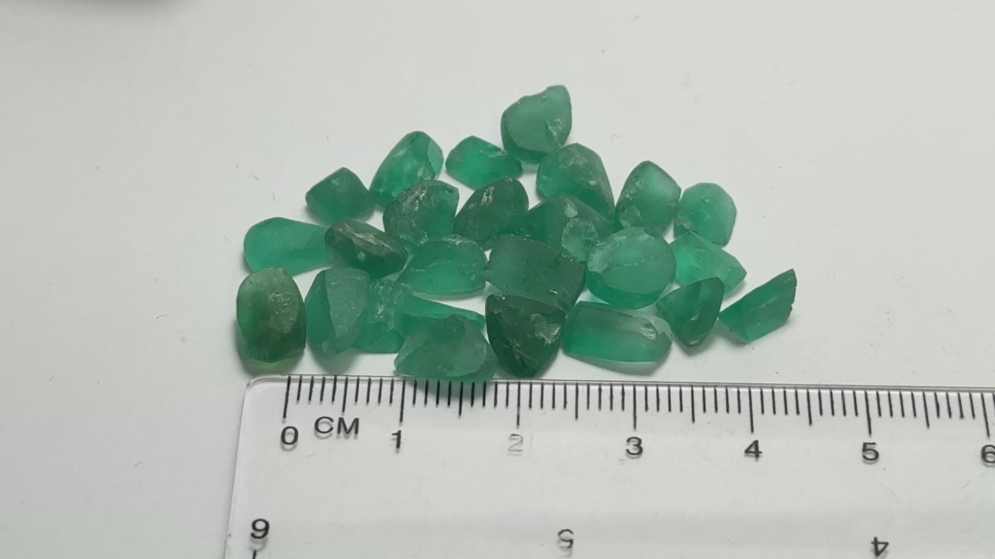Emerald Pre-Form Lot, 37.84ct, Tanzania, Untreated Unheated, No oil, all have inclusions