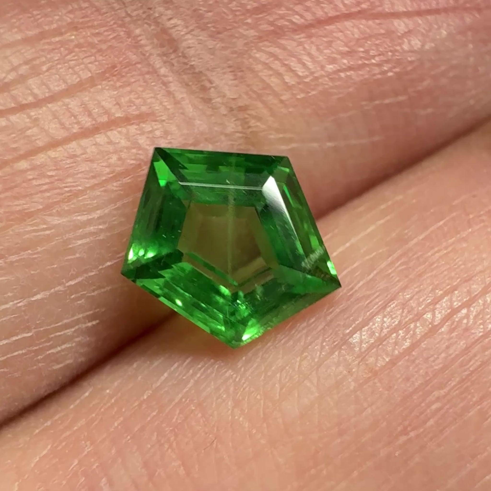 Tsavorite Garnet, 1.71ct, Tanzania, Untreated, Unheated, fancy cut