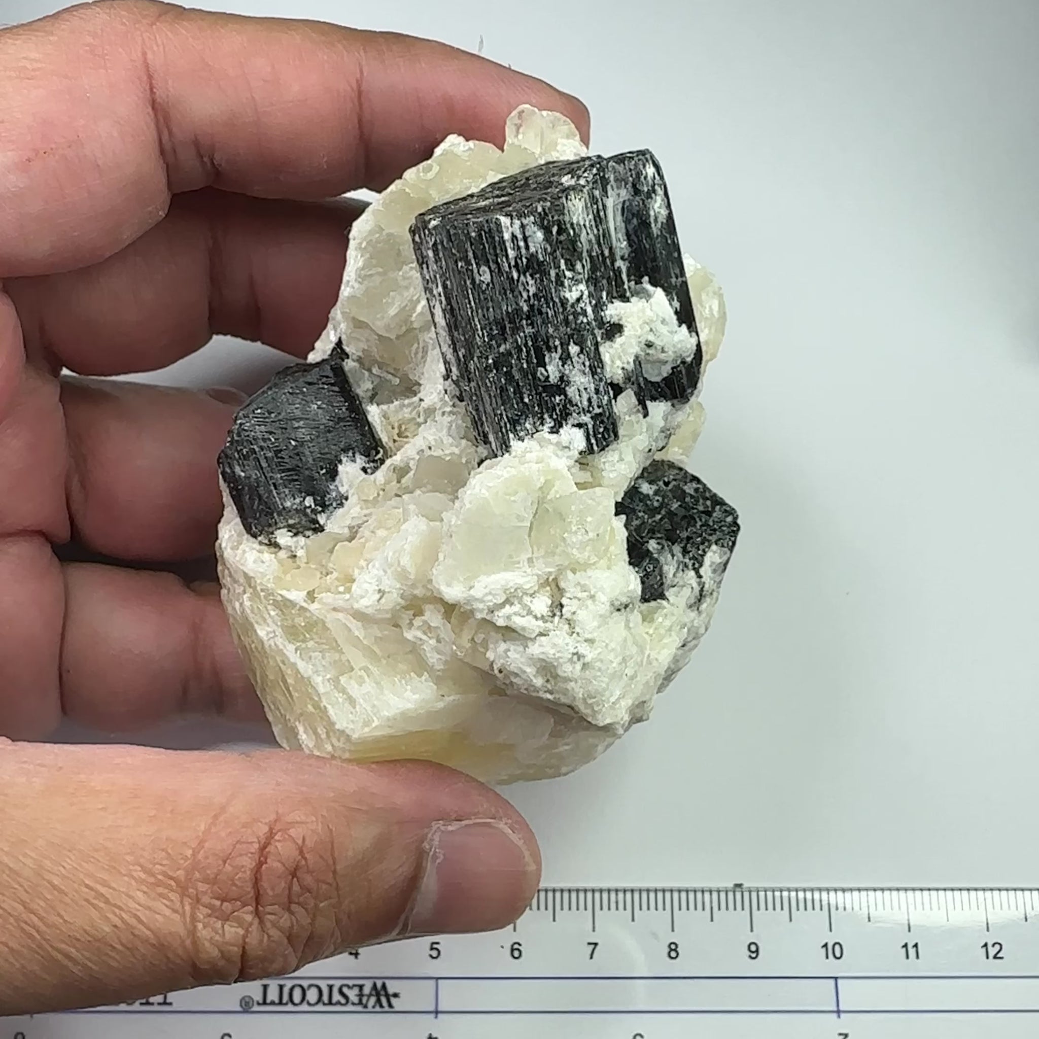 Tourmaline Crystal Cluster, 206.70gm, Tanzania.