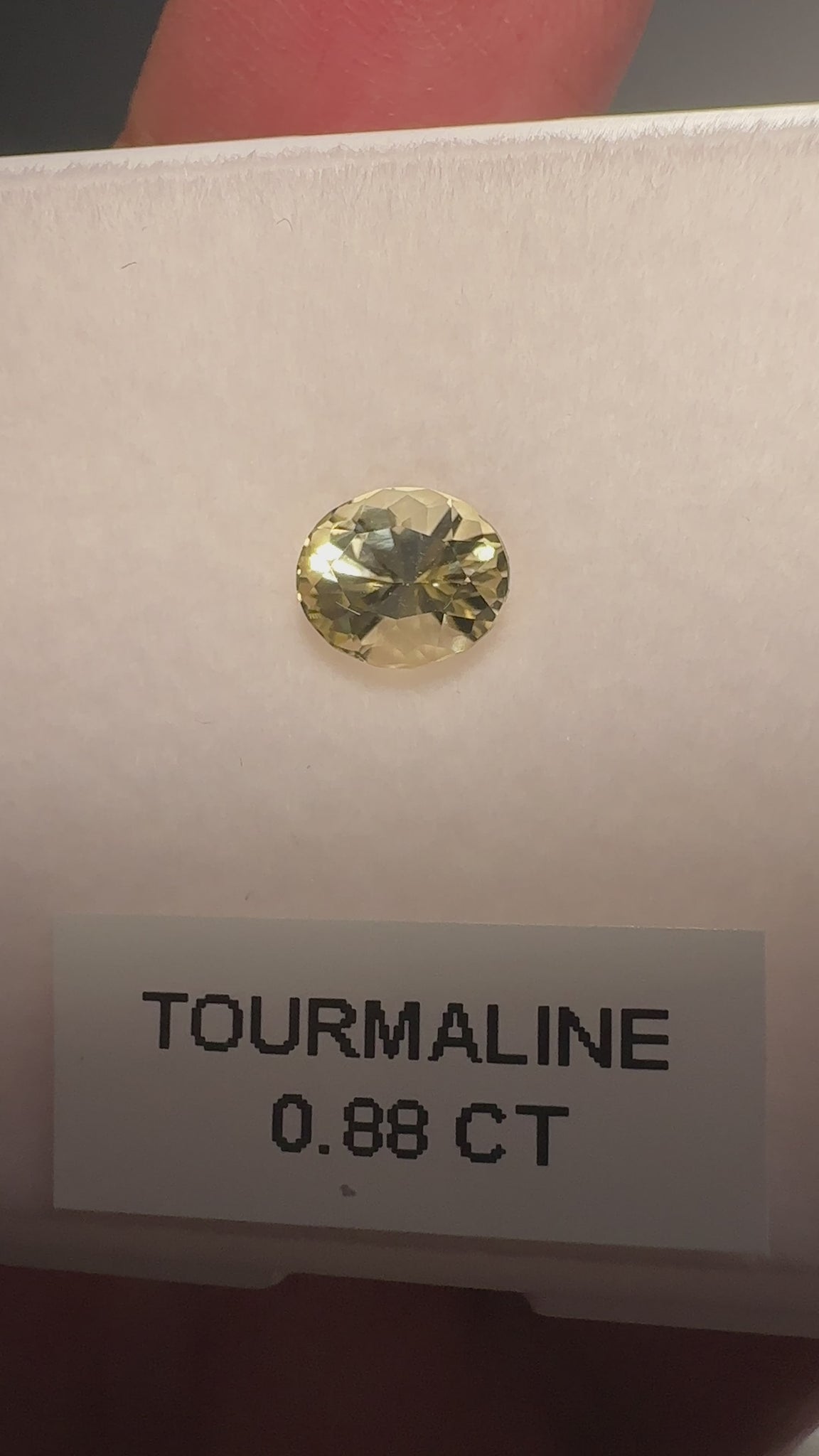 Yellow Tourmaline, 0.88ct, Tanzania, Untreated Unheated