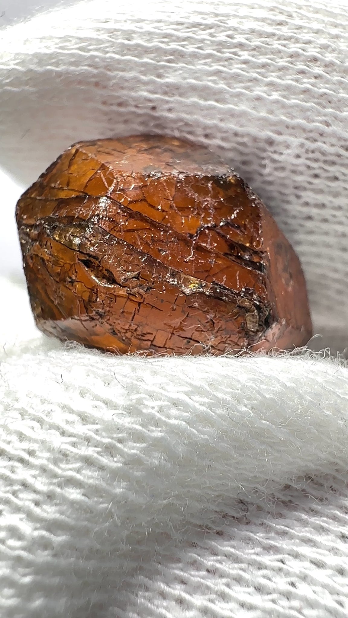 Mandarin Spessartite Garnet Crystal, 7.9gm, Loliondo in Tanzania, Untreated Unheated