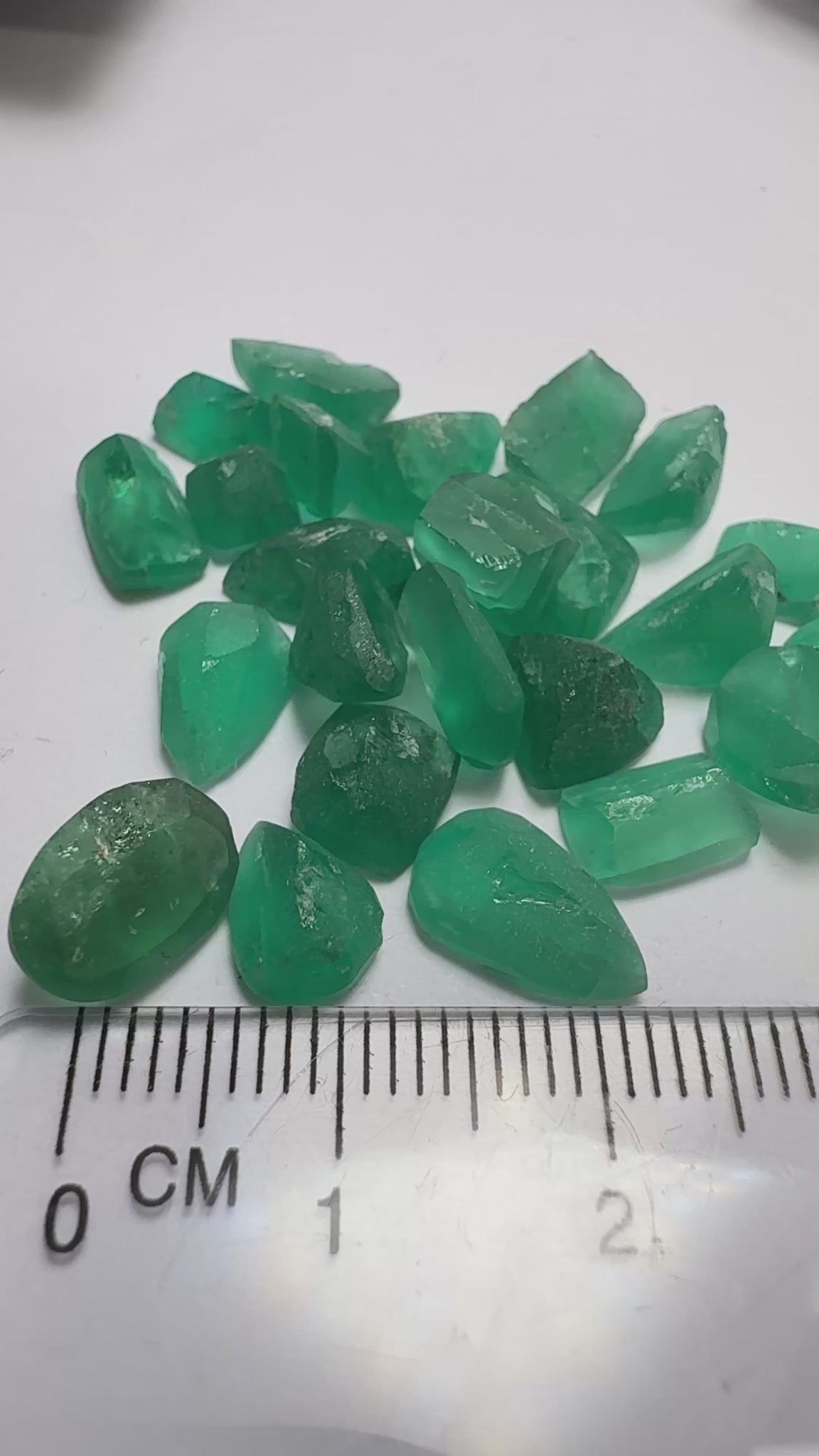 Emerald Pre-Form Lot, 37.84ct, Tanzania, Untreated Unheated, No oil, all have inclusions