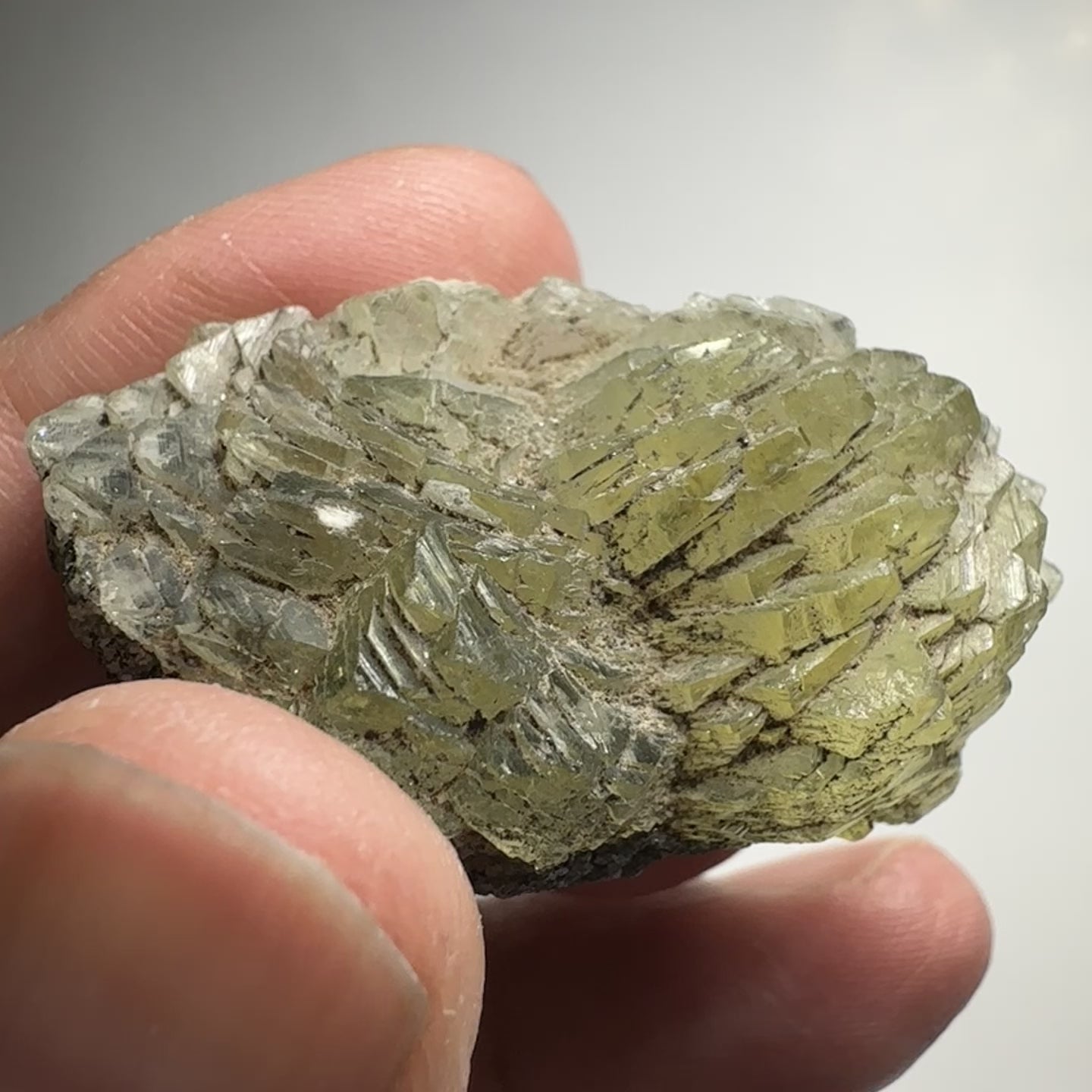 Prehinite Crystal, 131ct / 26.20gm, Merelani, Tanzania, Untreated Unheated. 46.20mm x 24.80mm x 20.00mm