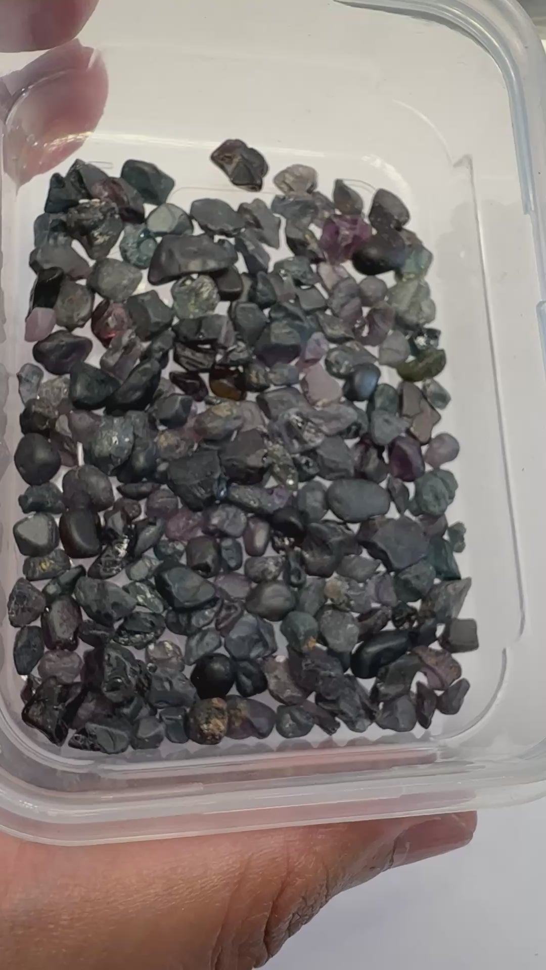 Very Dark Mozambique Spinel Lot, 57.40gm / 287ct, Mozambique, Untreated Unheated, very very dark, see all photos and vids. See pictures in hand to get exactly how dark the colour is