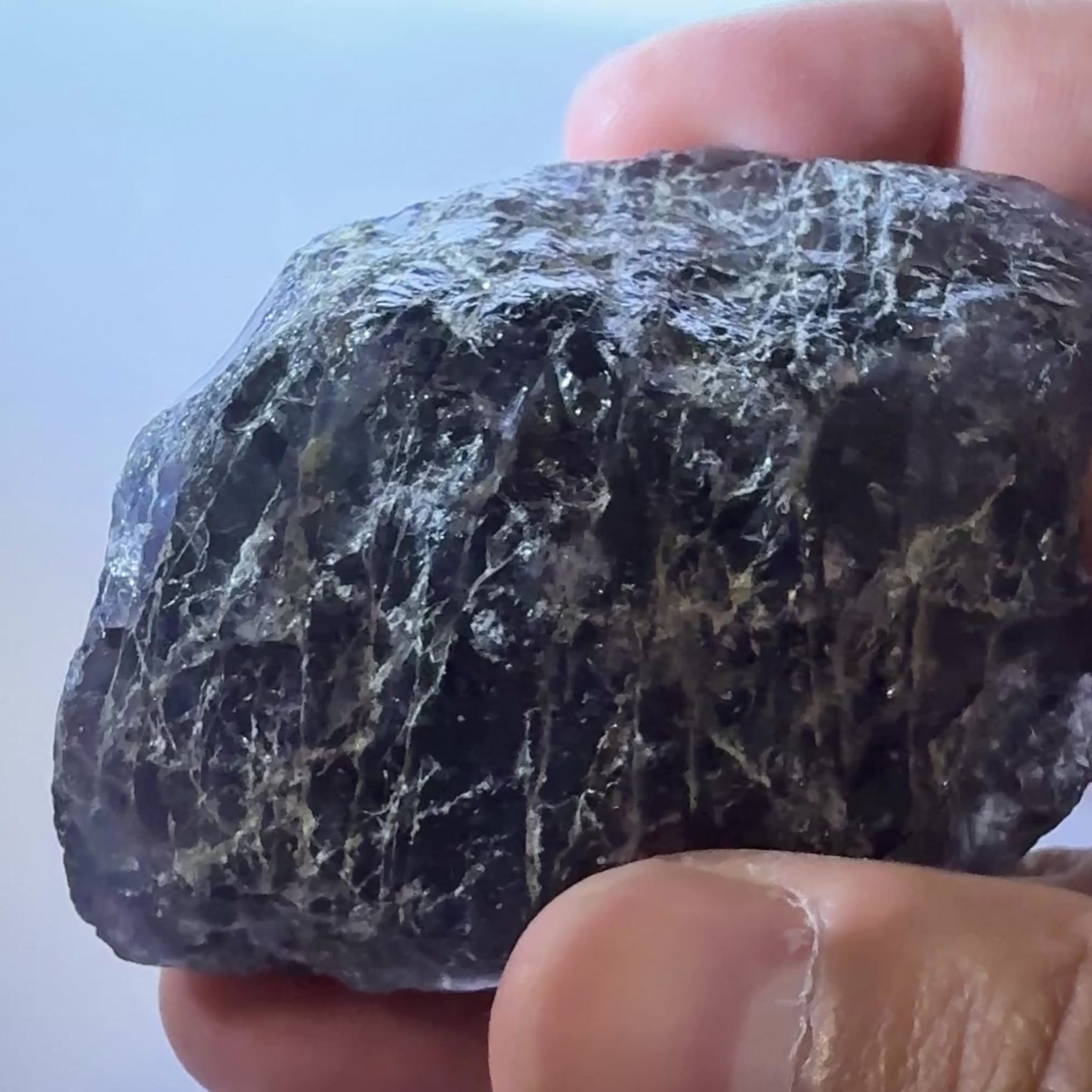 Iolite Specimen, 600.50ct / 120.10gm, Babati, Tanzania, Untreated Unheated, leave as a specimen or break it up for rough, see backlit