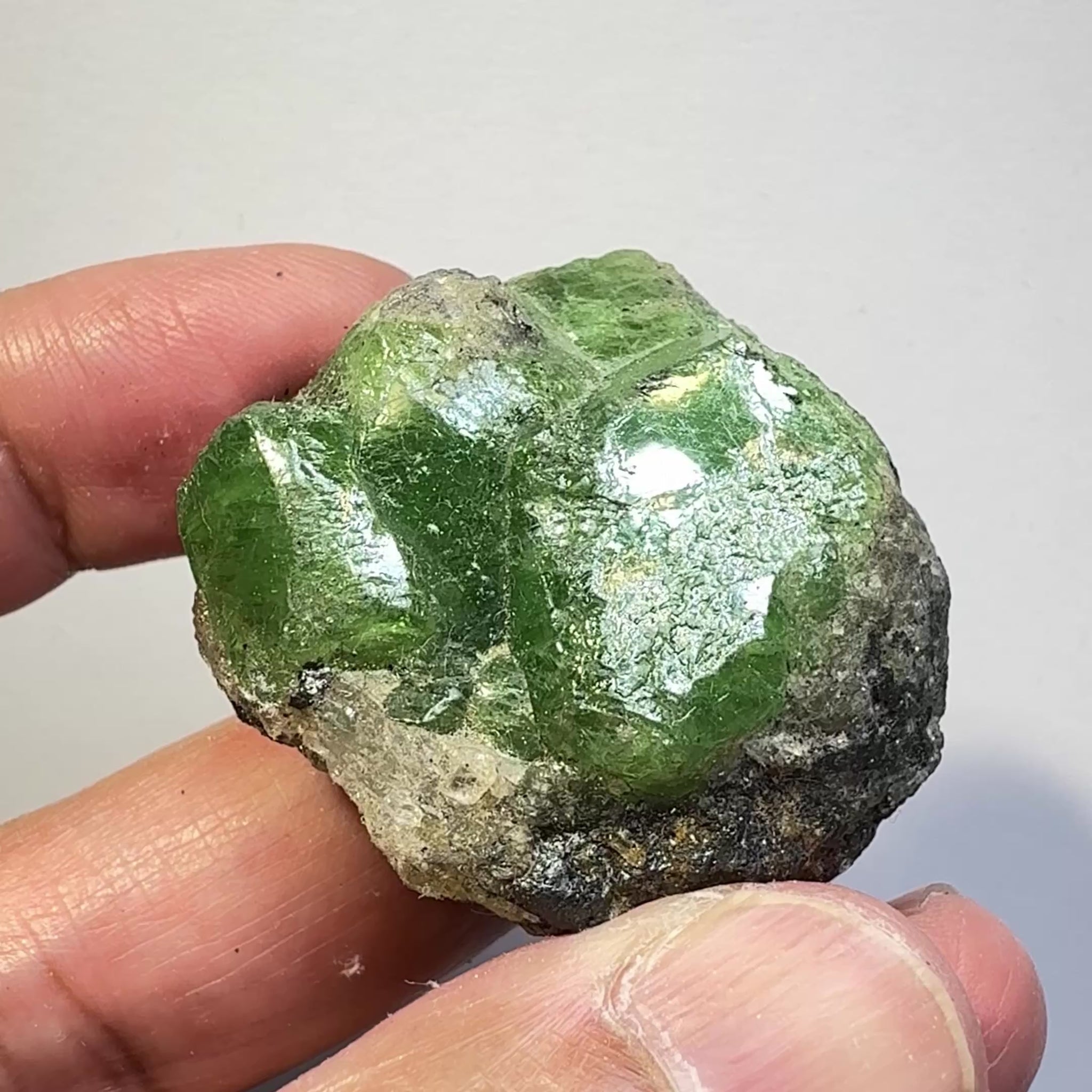 Tsavorite Garnet Crystal, 236.09ct, Merelani, Tanzania, Untreated Unheated
