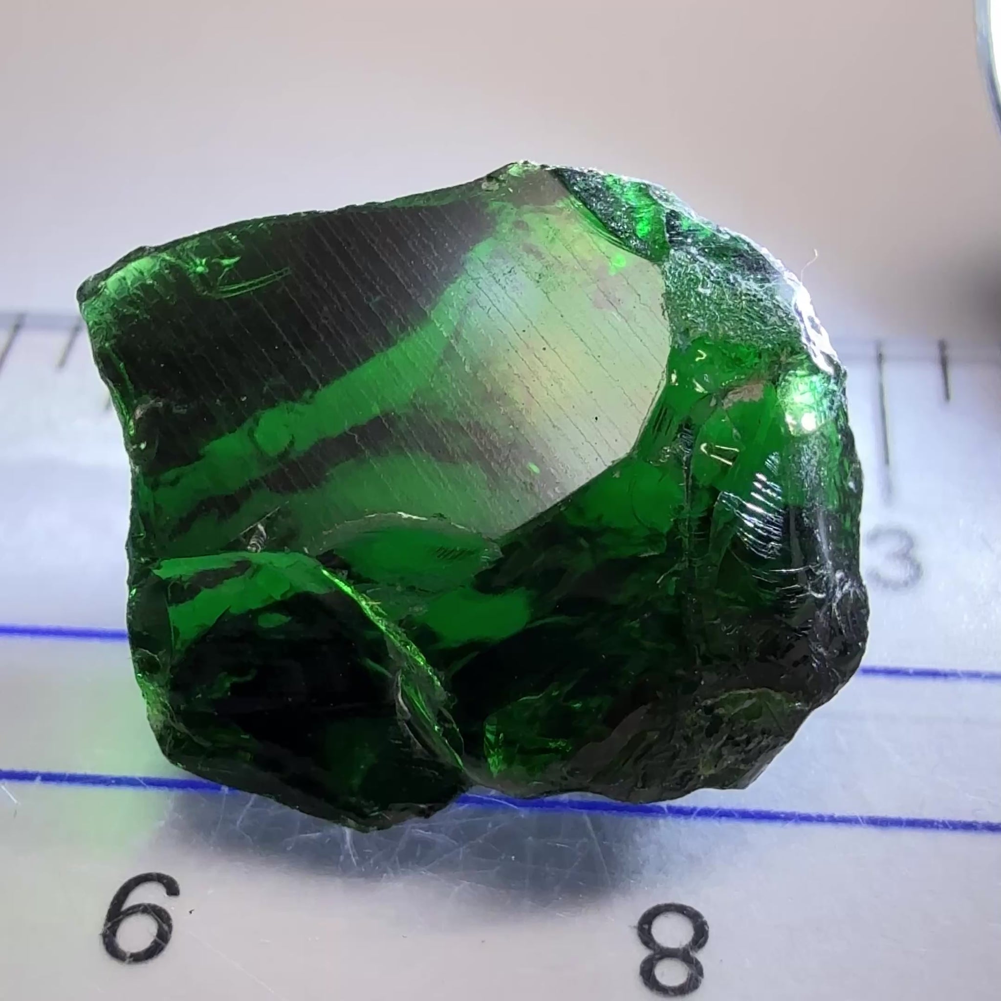 Chrome Tourmaline - dark stone, 12.48ct, Laletema, Tanzania, Untreated Unheated, vvs-if
