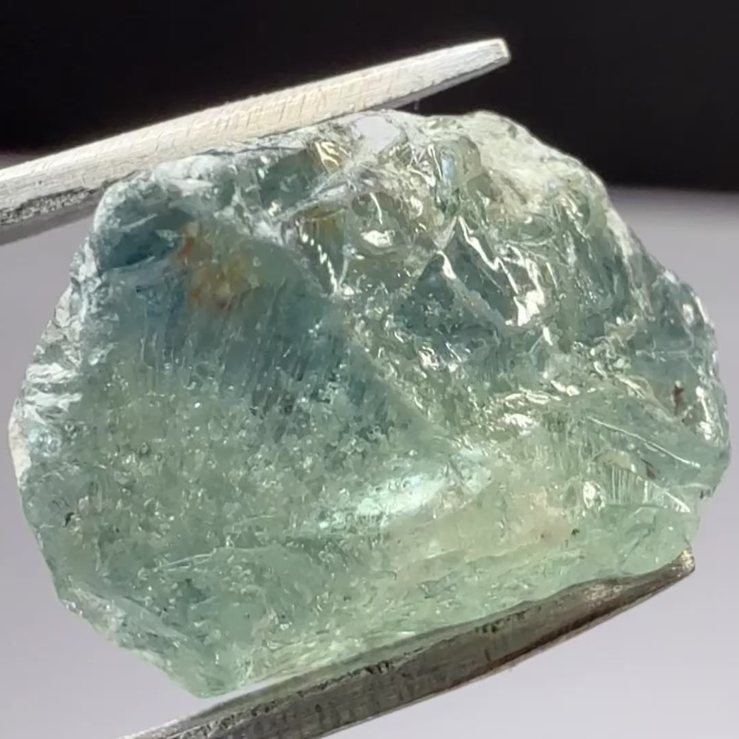 Umba Sapphire, 8.78ct, Umba Valley, Tanzania, Untreated Unheated, half spotty, half clean