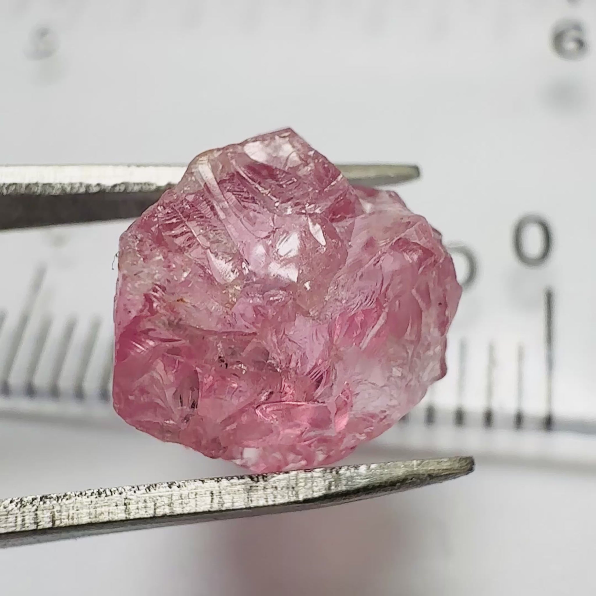Mahenge Spinel, 4.33ct, Tanzania, Untreated Unheated, included stone, set into jewellery as is, setting idea of what it would look like in a ring is shown