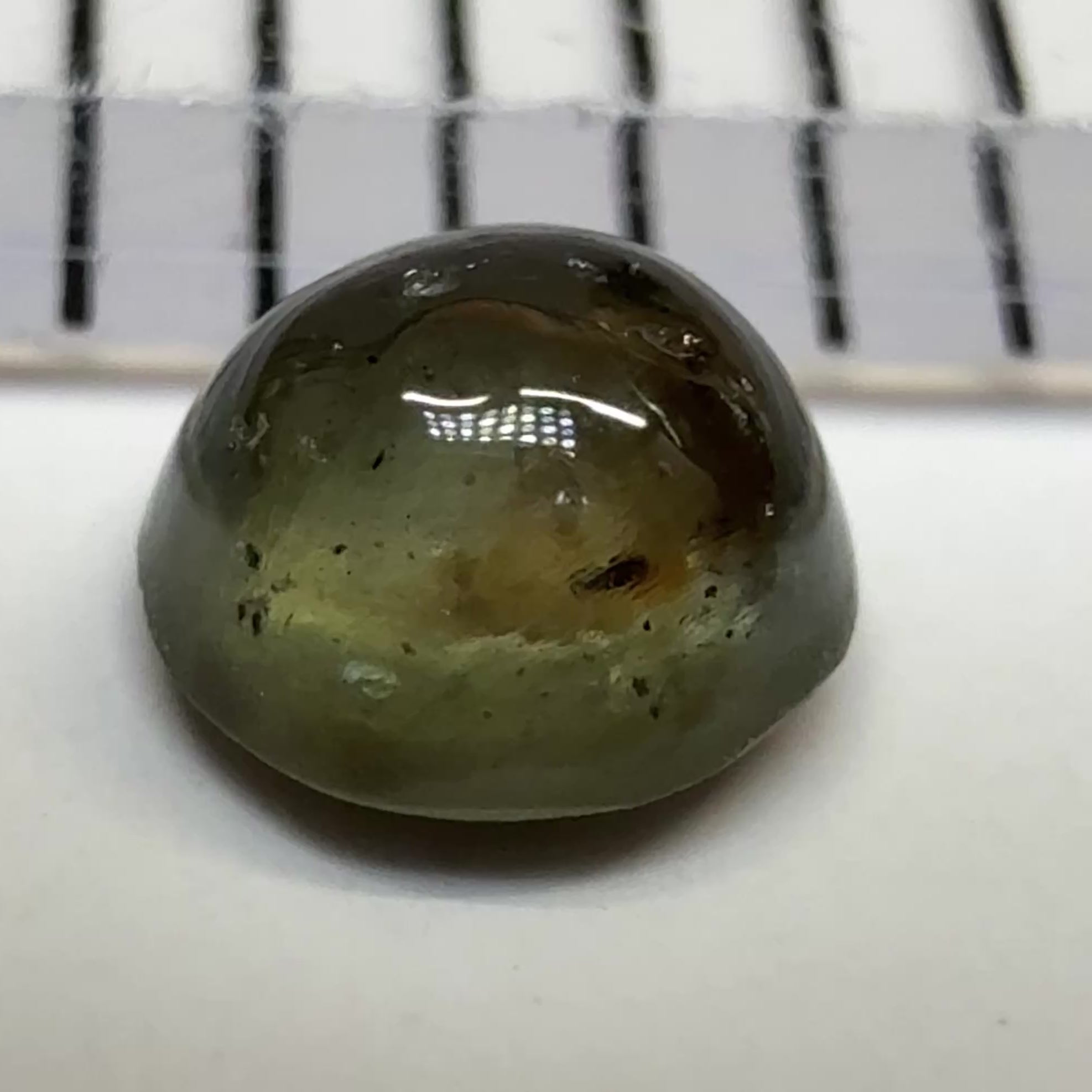 Alexandrite Cabochon, 0.22ct, Tunduru, Tanzania, Untreated Unheated.