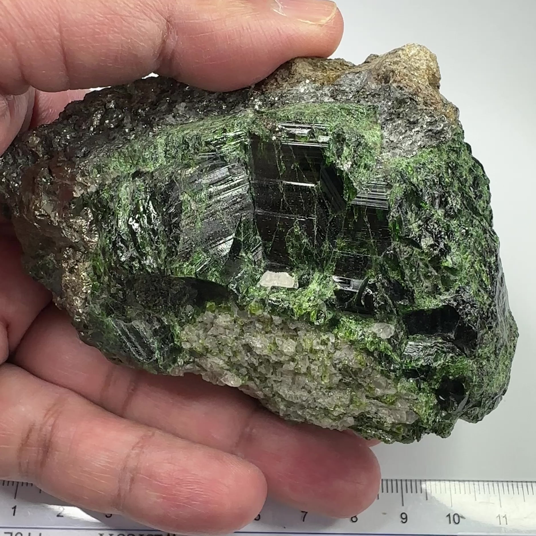 Tourmaline Crystal Cluster on Matrix, 340.80gm, Tanzania.