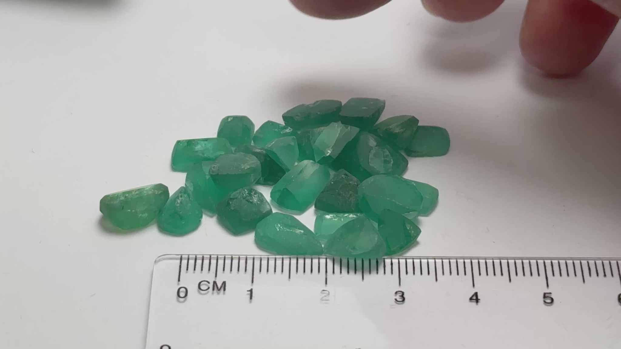 Emerald Pre-Form Lot, 37.84ct, Tanzania, Untreated Unheated, No oil, all have inclusions